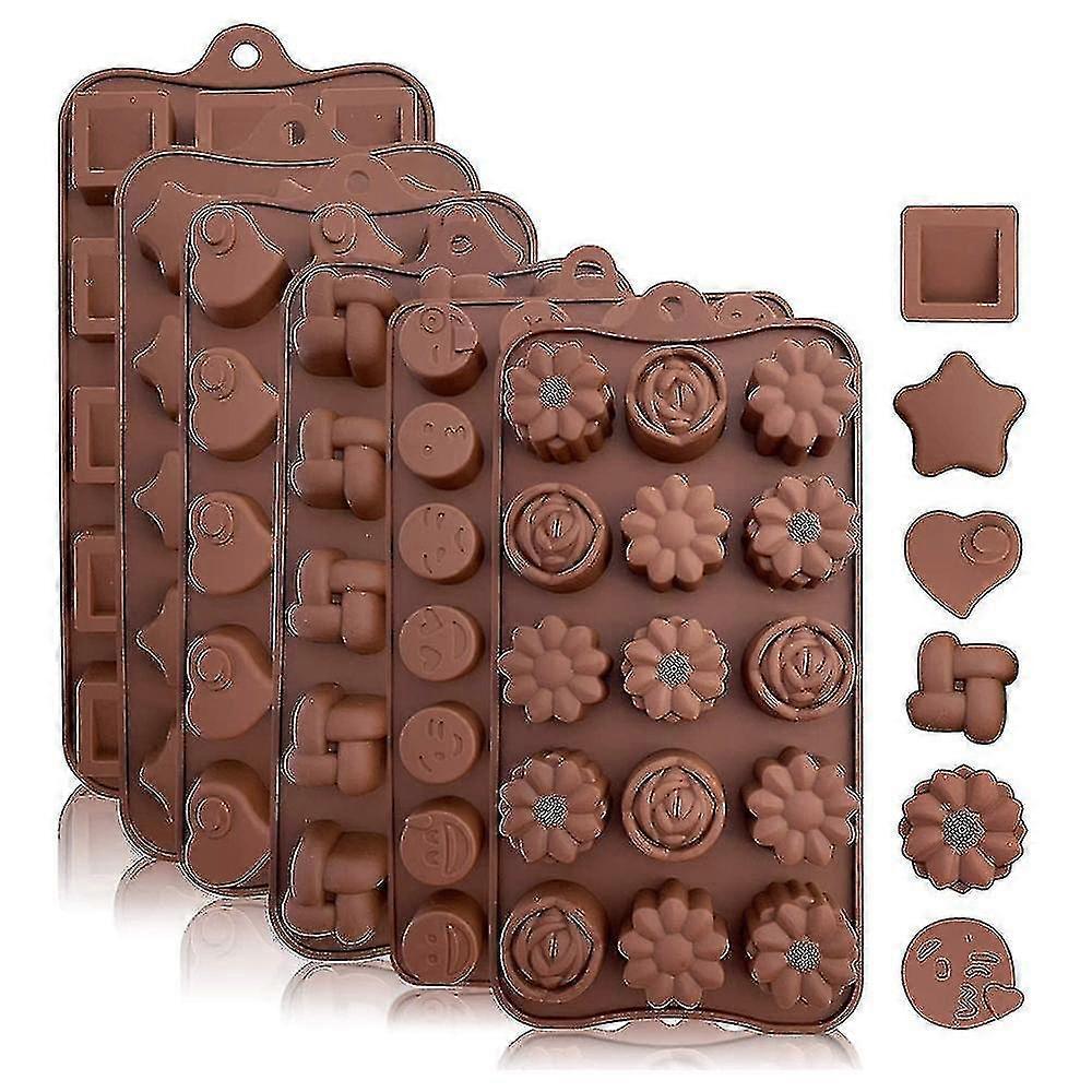 6 Pieces Cake Mold Multi Style Silicone Chocolate Mold L Baking