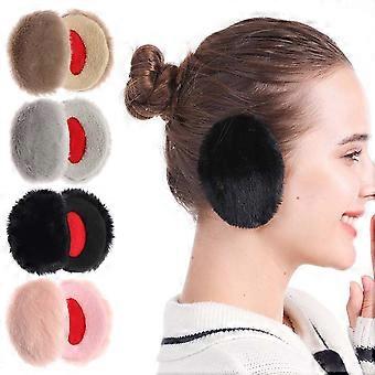 Cache-oreilles Sans Bande GXGM - 2 Paires Noir Et Gris - Laine Et Thinsulate - Pour Sport D'hiver