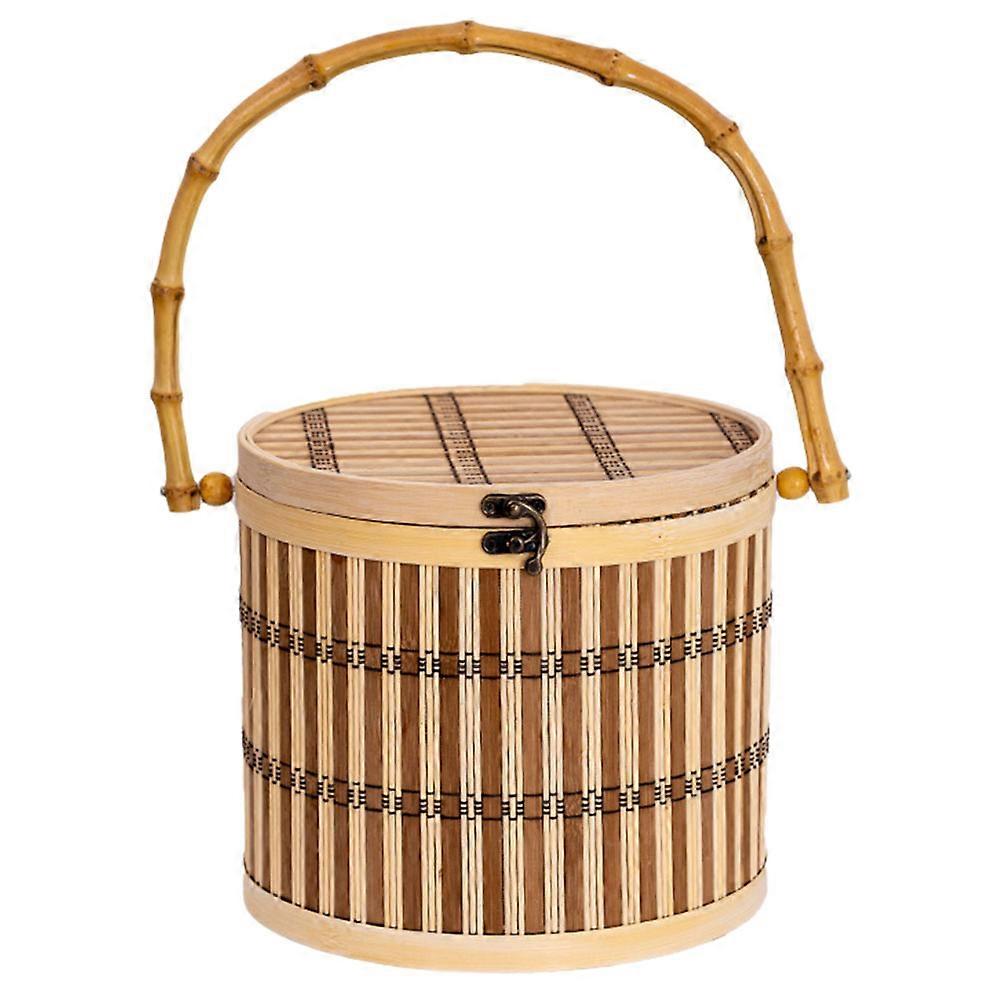 Handheld Basket with Handle Wedding Portable Egg Candy Basket Household Storage Container