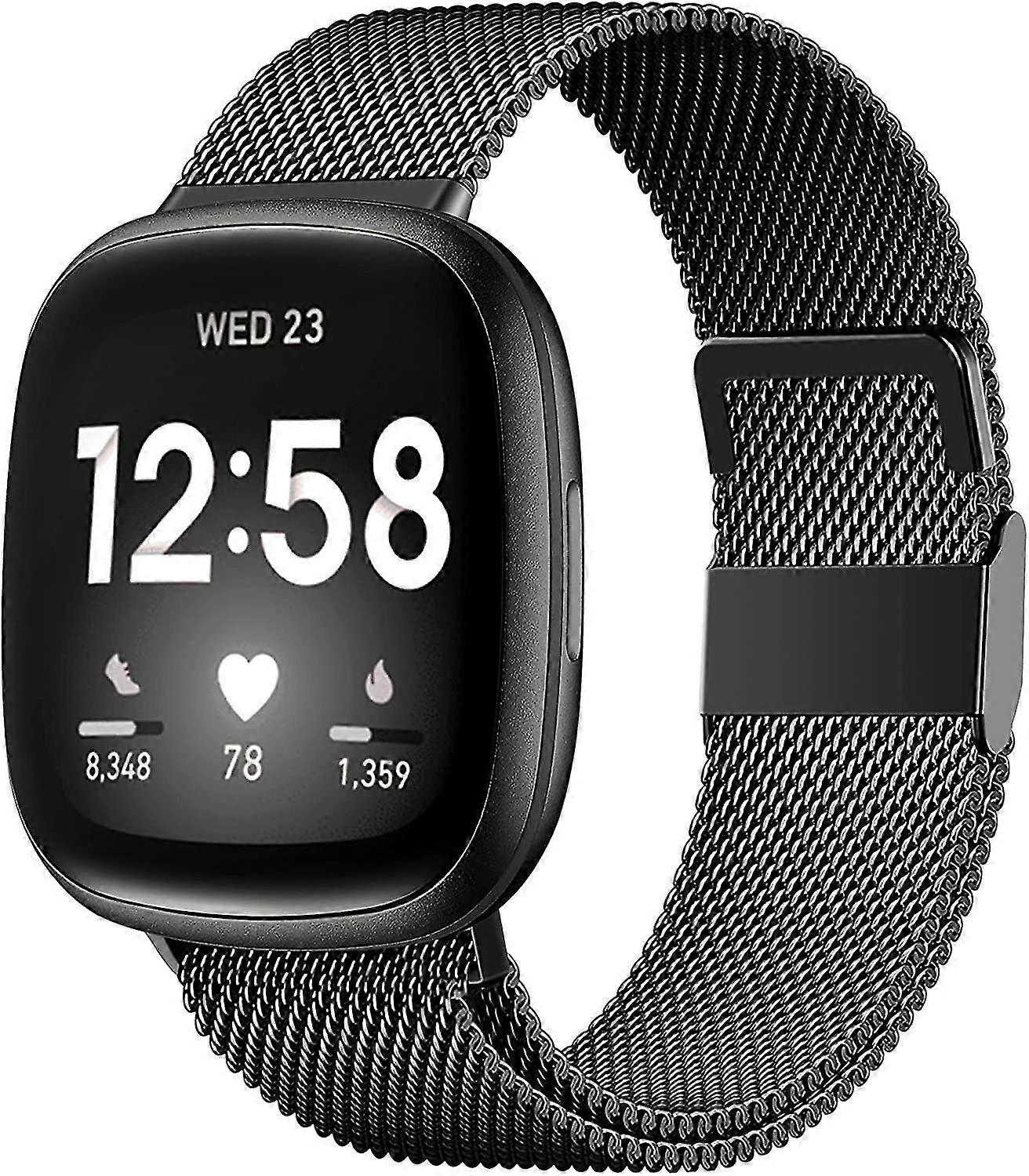 Magnetic Bands Compatible With Fitbit Versa 3 And Sense Smartwatch- Multi Color