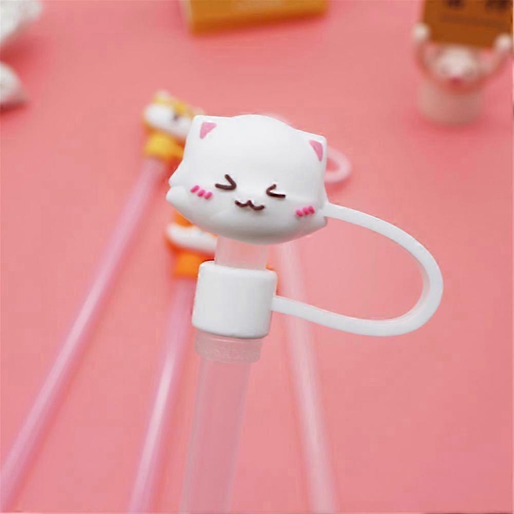 1PCS Silicone Straw Plugs Reusable Airtight Straw Topper Drinking Dust  color22