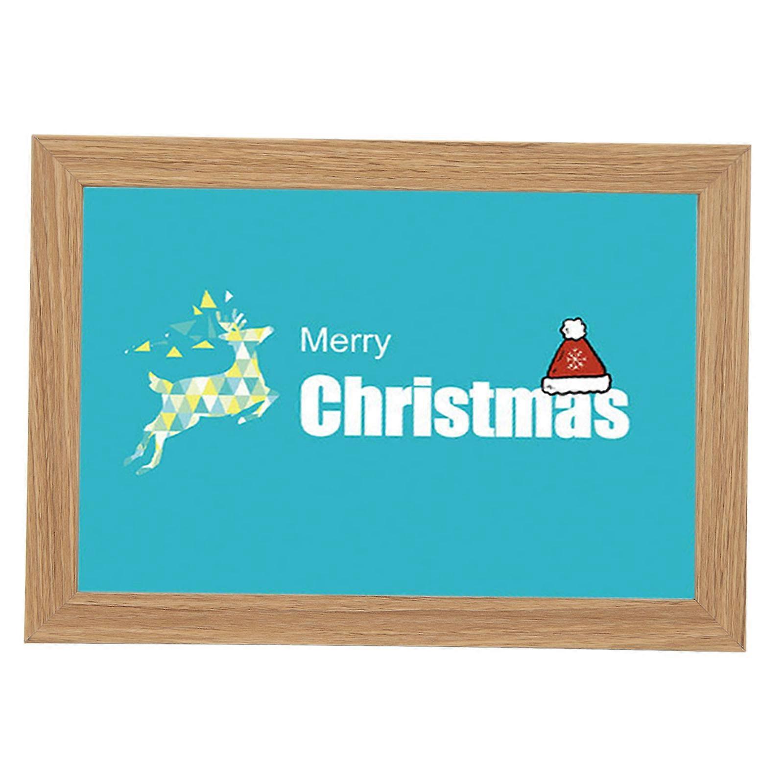 Christmas LED Light Art Frame with Three-Color Lighting - A5 USB Powered Decorative Night Lamp
