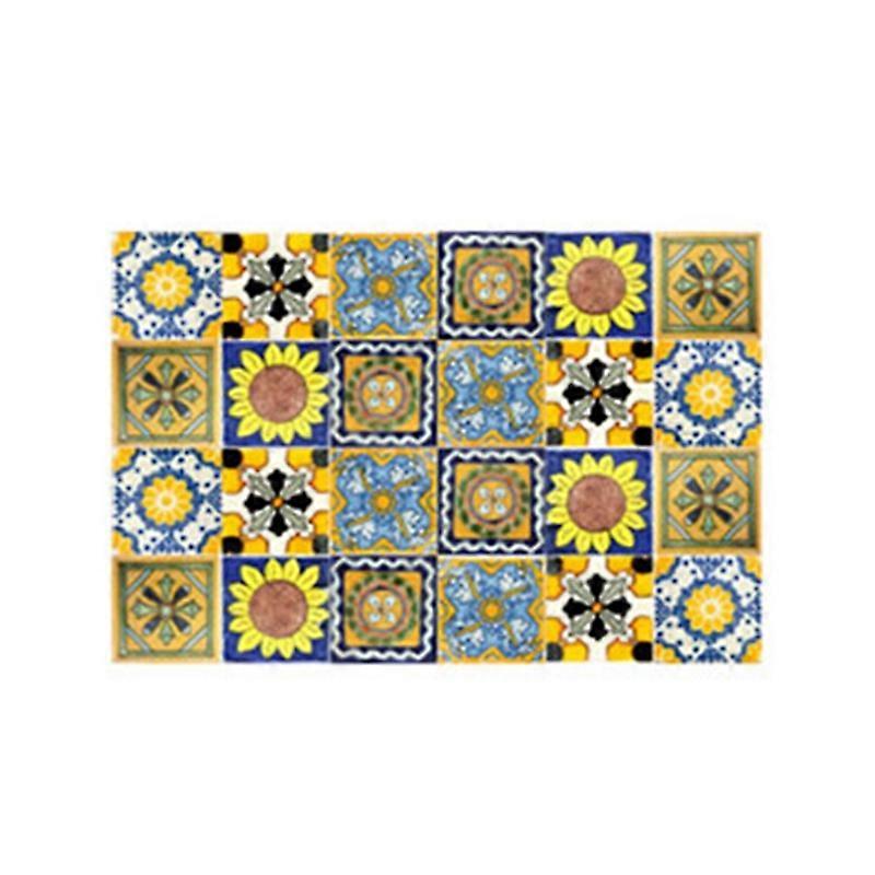 24pcs רטרו מדבקות אריחים בסגנון אירופאי מקל קליפה הרצפה מדבקות קיר עמיד למים backsplash DIY ציור קיר מטבח קישוט אמבטיה