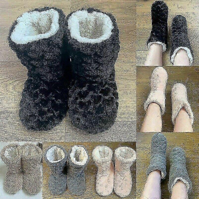 Slippers Womens Warm Indoor Slipper Boots Ladies Booties Girls Size 3 4 5 6 7 KB