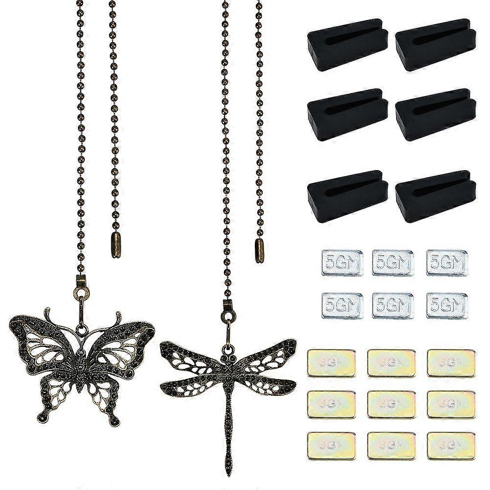 Ceiling Fan Blade Weight Balancing Kit Zinc Alloy Pendant Decorations Mixed Color 23pcs/box