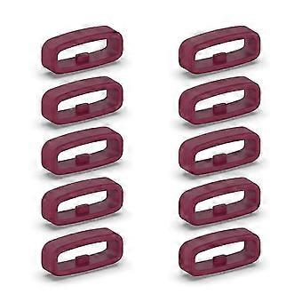 silikoninen kiinnitysrengas 18mm / 20mm / 22mm rannekkeen pidikkeen pidike vyölenkit 10kpl 20mm punainen
