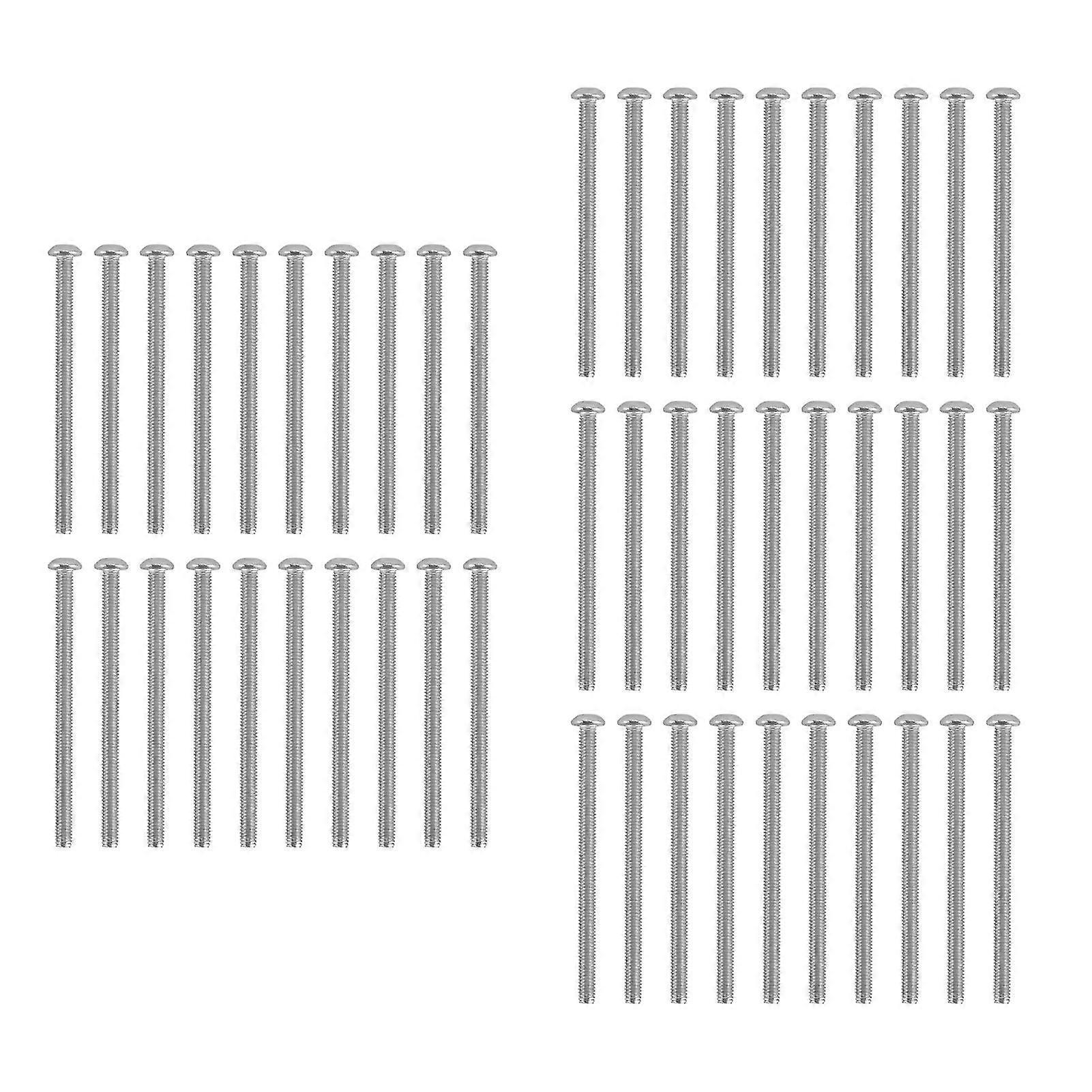 M4 Galvanized Steel Button Head Socket Cap Screws, 50pcs for Electronics and Classified Instruments