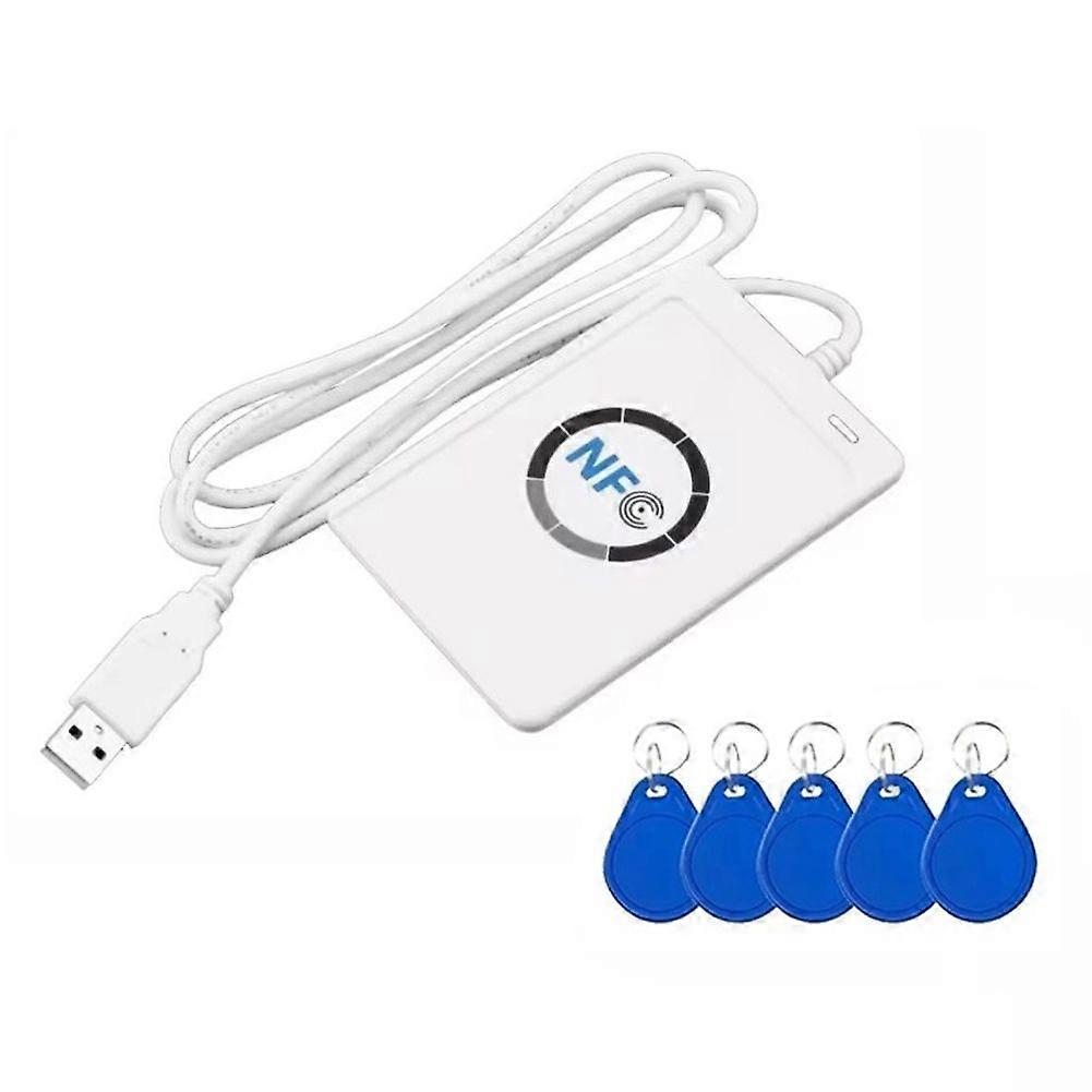 ACR122U RFID IC Smart Card Reader Duplicator+5XCUID Keychain συγγραφέας Φωτοαντιγραφικό εγγράψιμο κλώνος 13.56Mhz ID IC κάρτα Copier