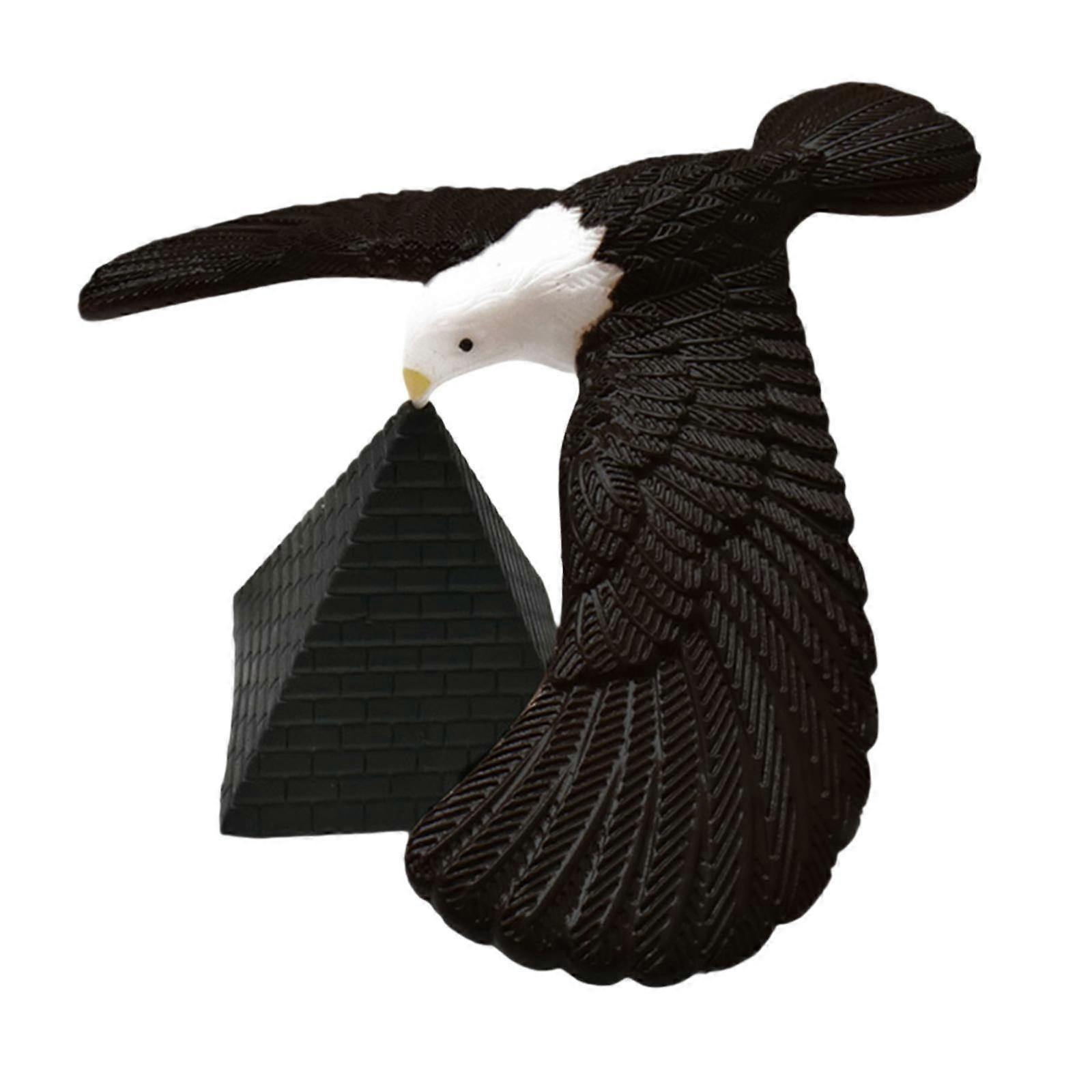 Balancing Eagle Toy Office Balancing Bird til børn Voksne Børn Sort