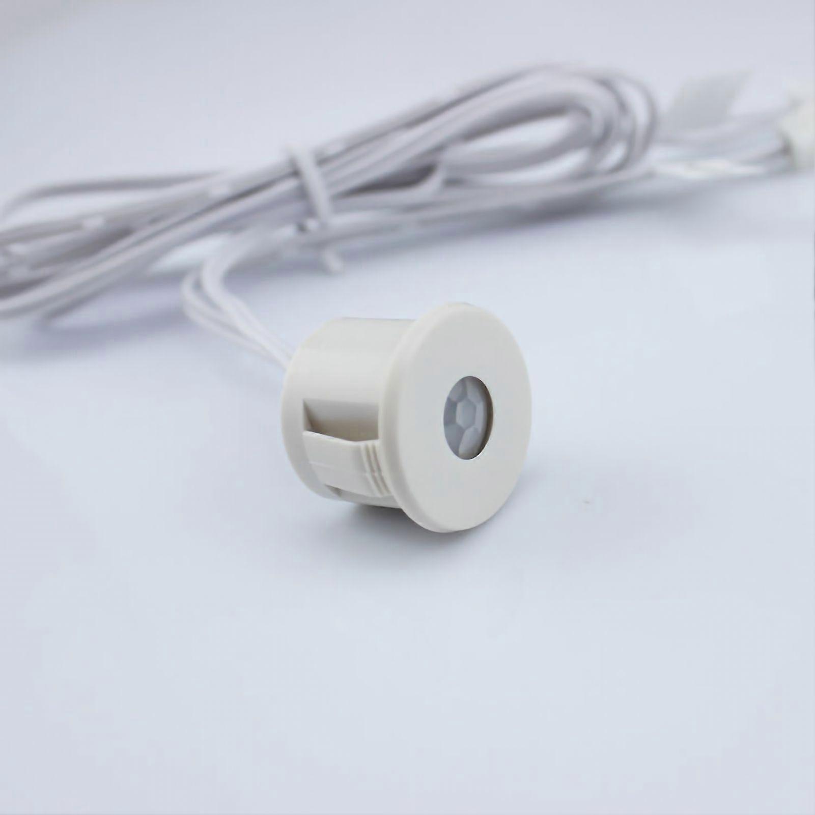 Human Body Sensory Switch Passive Induction Quick Plug Sensing Switch 120 Cone Angle 312VDCWhite