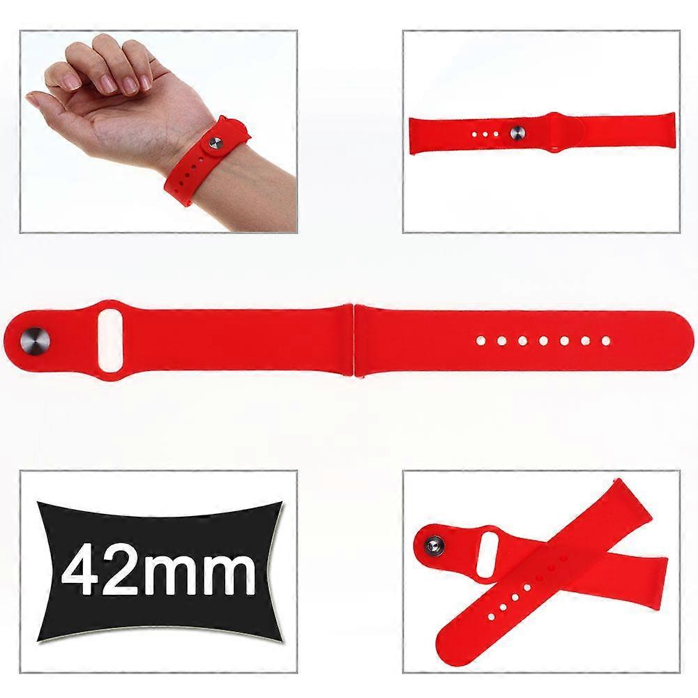 Rose Red Leather Strap Watch by Geneva