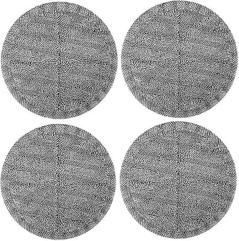 Microfiber Electric Mop Replacement Pad (gray 4 Pieces For Model Suitable For Replacement With 6 Inch Diameter Mop Pad)