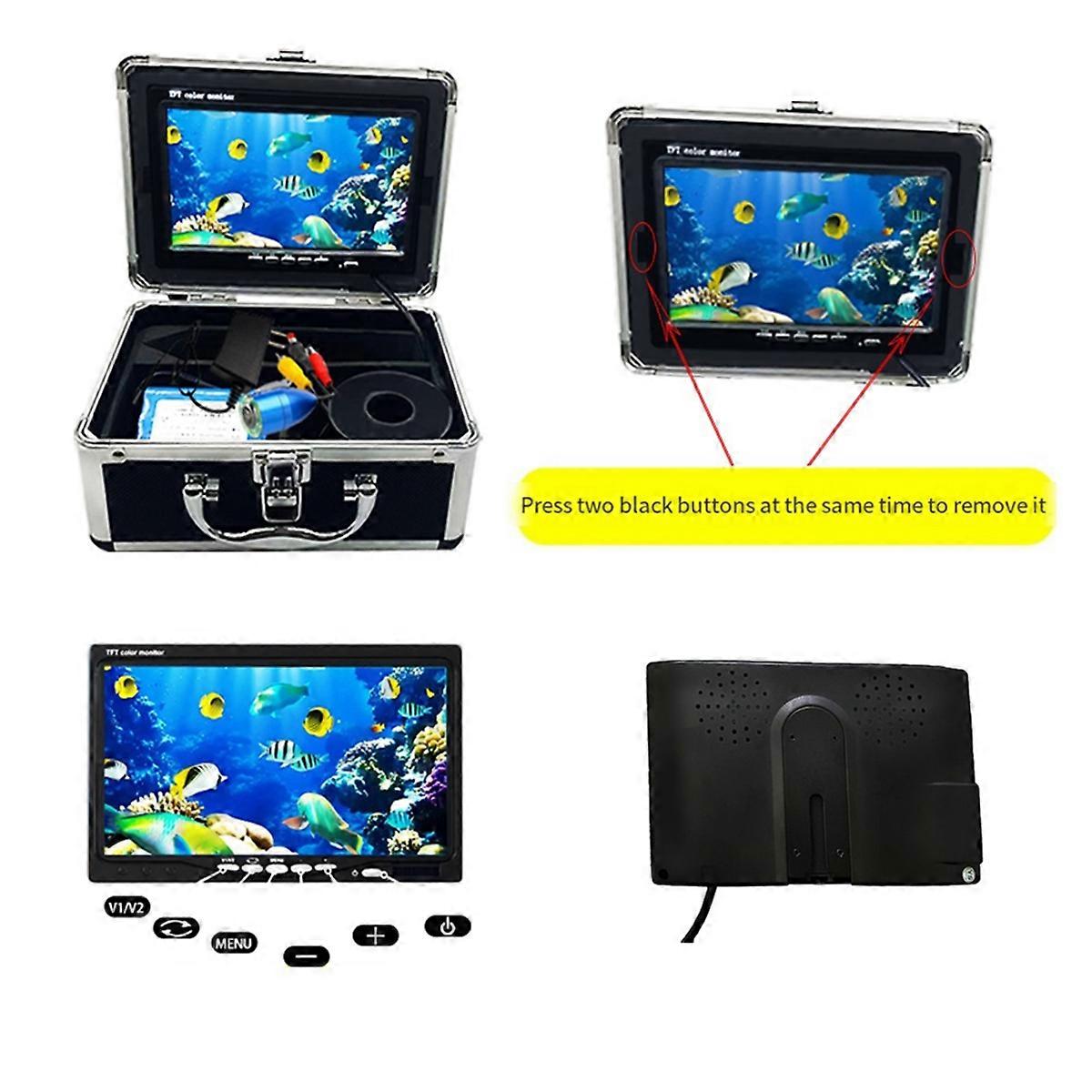 Underwater Fishing Camera LCD Monitor Fish Finder Waterproof 1000TVL ...