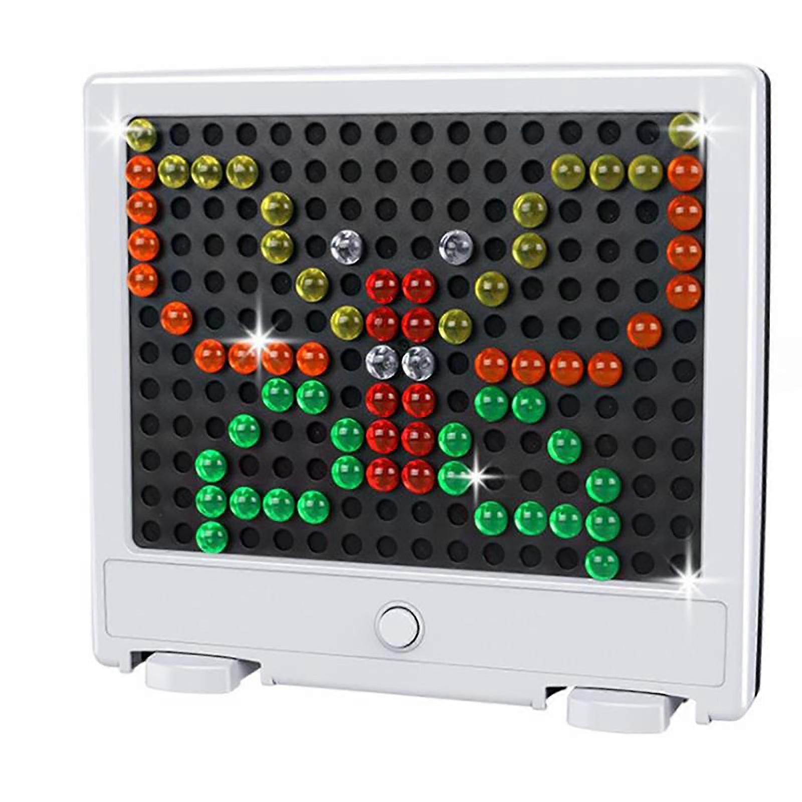 3D Jigsaw Puzzle Colorful Mushroom Nails DIY Mosaic Game LED Glowing Pegboard Vent Decompression Toy Kids Gifts