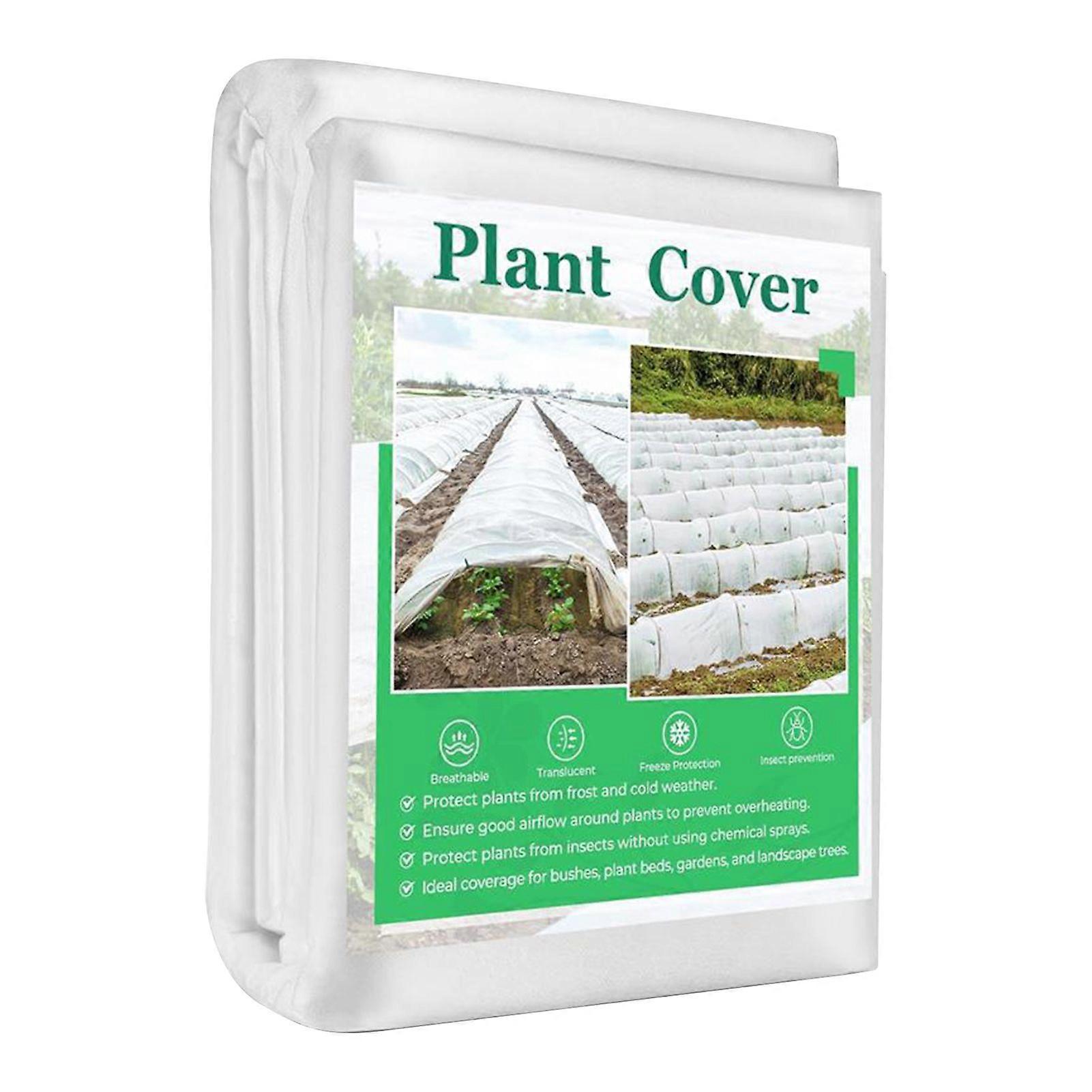 Plant Frost Cover Non-Woven Fabric Anti-Freeze Protection Sheet Various Sizes Bird-proof Plant Blanket Cold Weather Plant Shield