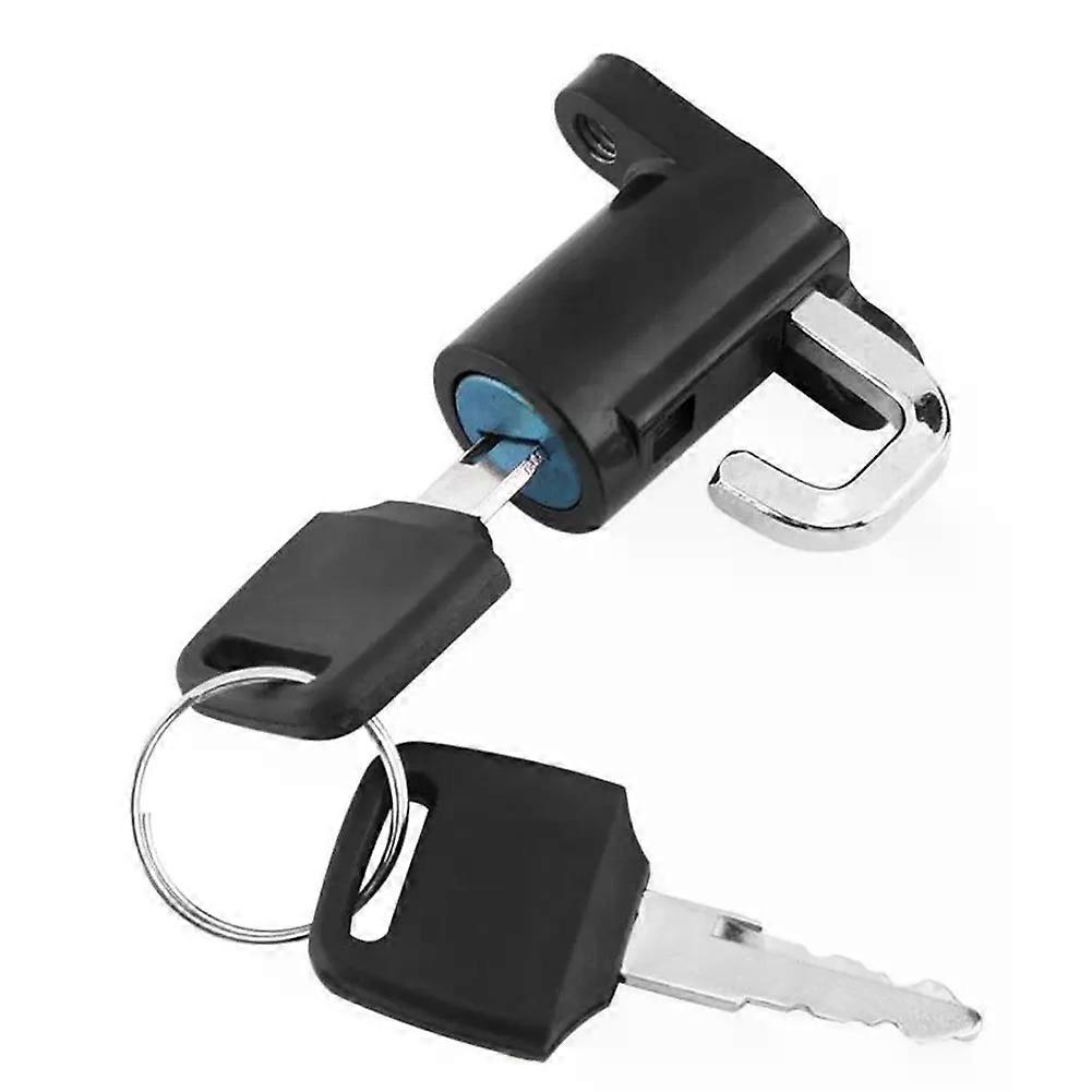 Motorcycle Helmet Lock Motorbike Bike Helmet Lock CarStyling Hanging Hook Helmet Lock Hook With 2 Keys Set Universal