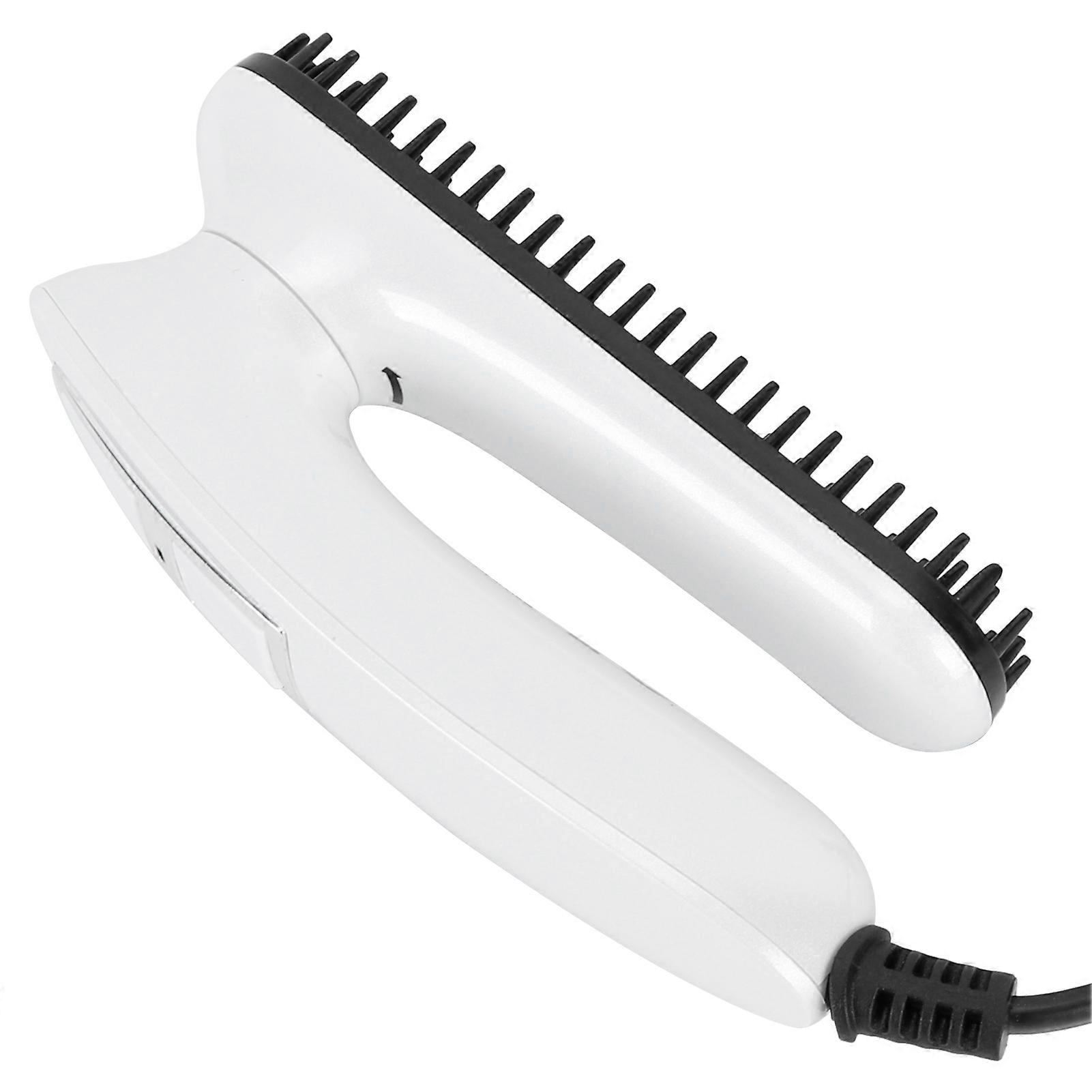 Portable Electric Beard Straightening Brush with Folding Design