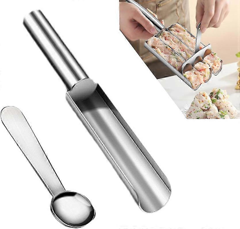 Gehaktbal Schep Maker, Gehaktbal Vorm Bal Maker, Roestvrij Staal Keuken Handmatige Gehaktbal Maker, None-stick, Snel En Efficiënt p20241126909