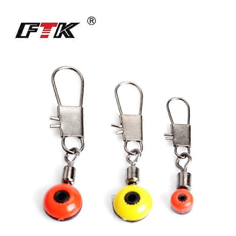 FTK 5Pcs Red and Blue Fishing Line Hook Rotating Handle Clamp Connector, Used for Fishing