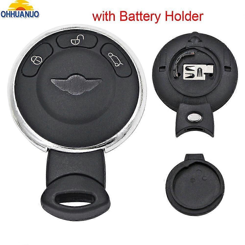 3 Button Remote Key Blank Case Fob Replacement Shell For Bmw Mini Cooper R56 With Battery Holder