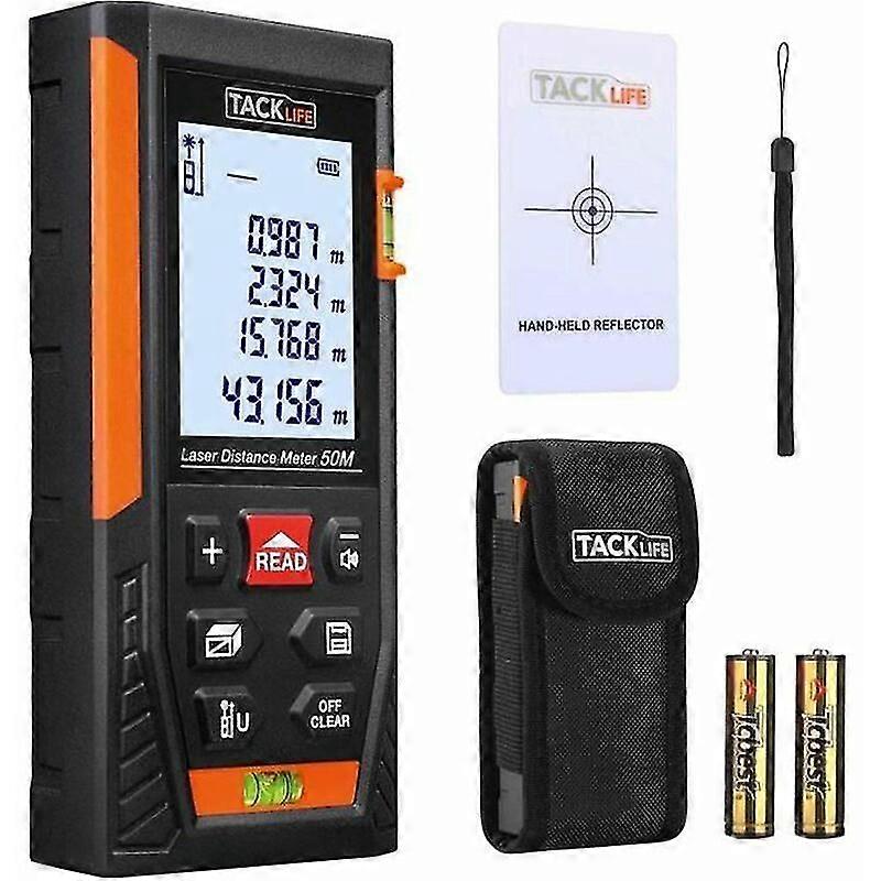 TACKLIFE Classic Laser Distance Measurer - Multi-Mode Tool compatible Distance and Area Measurement