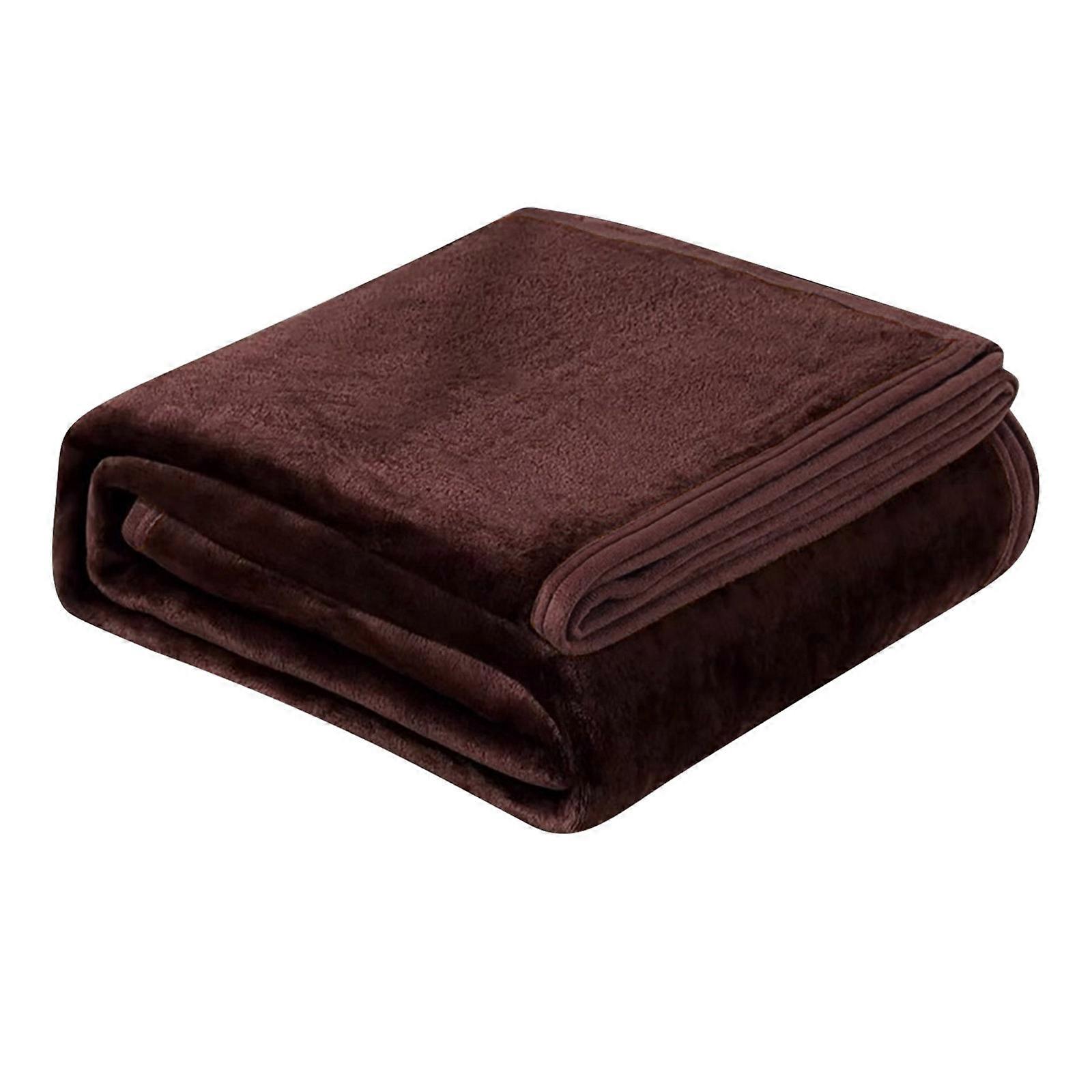 Super Soft Warm Solid Fleece Blanket, Throw Rug for Sofa Bedding, 70x100cm