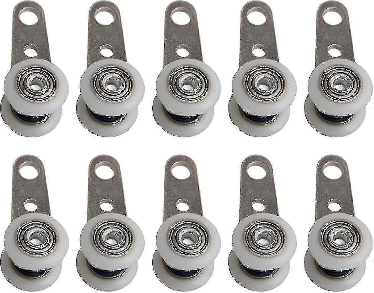 unique Bqlzr 10 Pcs Rollers For Bay Windows Or Sliding Doors - Metal And Plastic - 45 X 19 A344