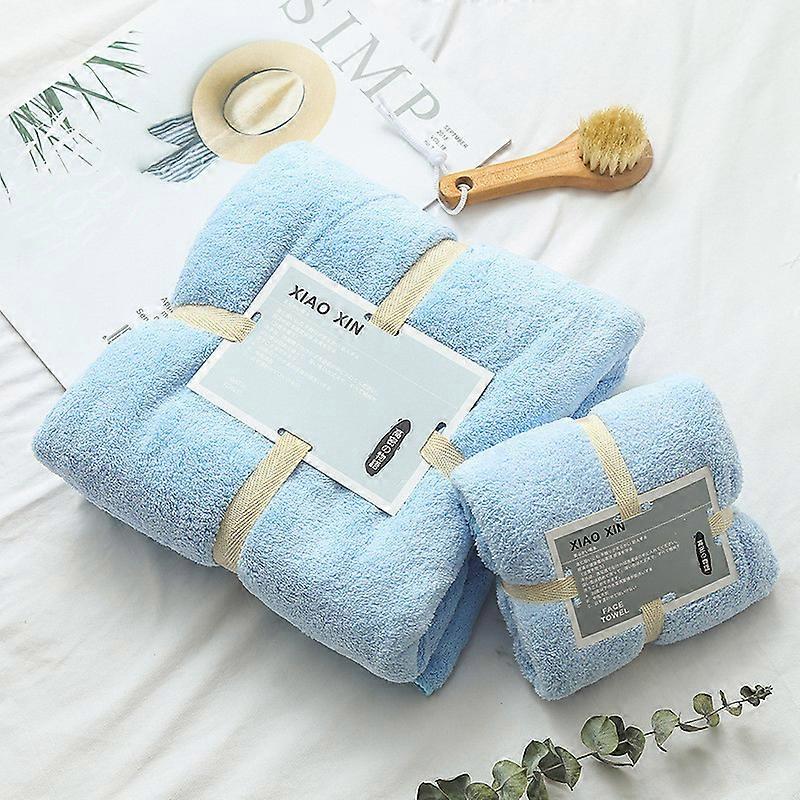 Cotton 2 In 1 Bath Towel And Face Towel Soft-Bath Towels Set OF