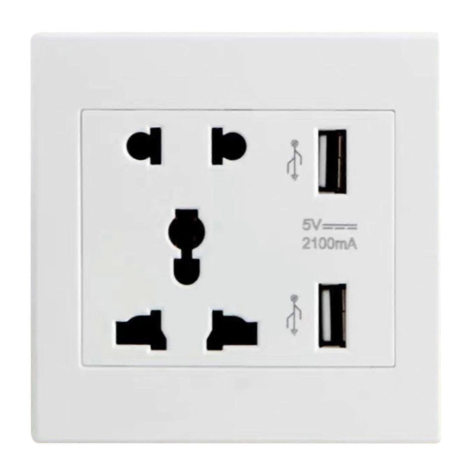 Wall Socket Space Saving Wall Power Socket for Household