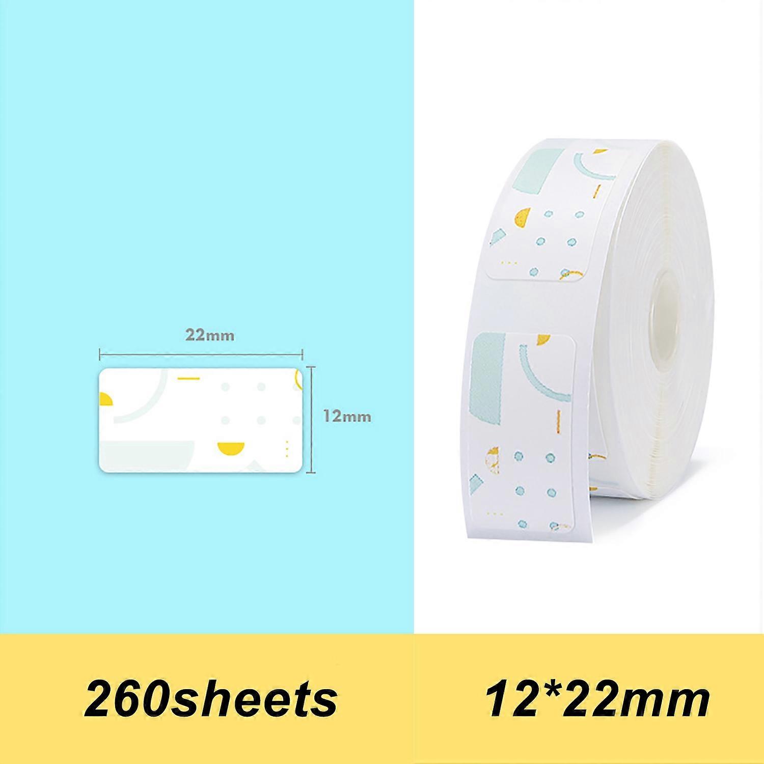 Thermal Printing Label Paper Barcode Price Size Name Blank Labels Waterproof Tear Resistant 12*22mm
