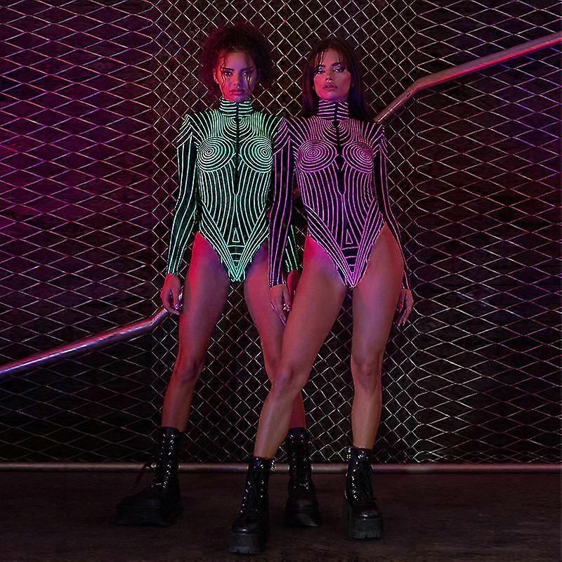 Neonowe body z reaktywną powłoką UV - idealne na Halloween i przyjęcia bożonarodzeniowe