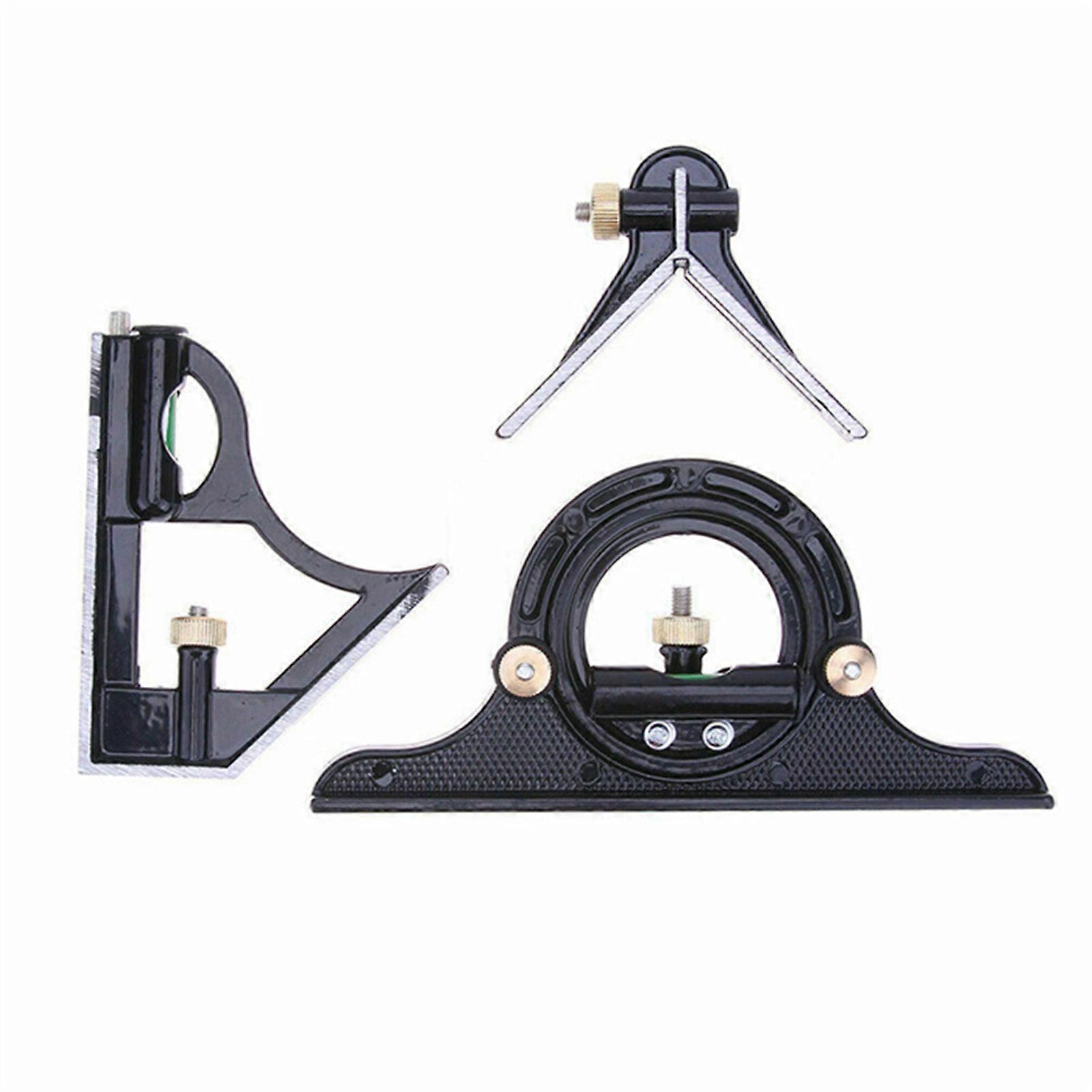 3 in 1 Ruler Tool Multi-function Square Angle Finder Woodworking Set