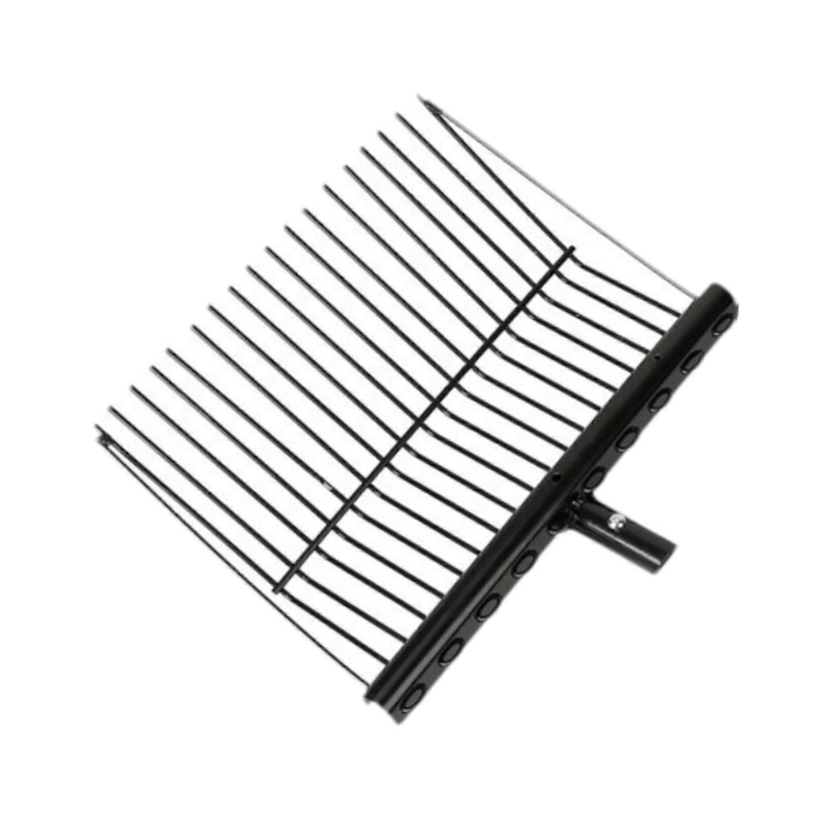 metallgjødsel gaffelhode solid svart for hestestall gress høygård