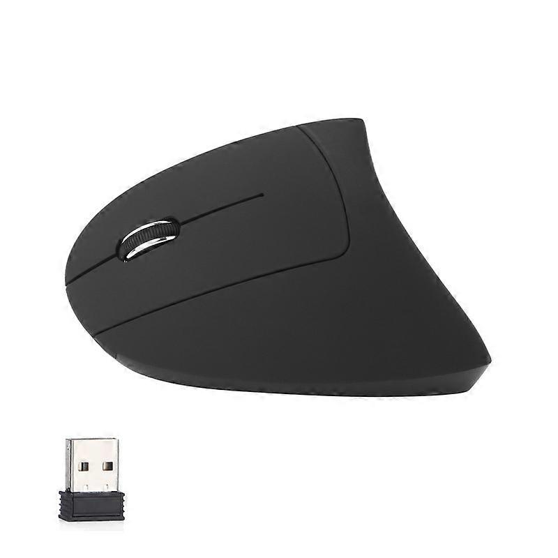 Battery Powered Left Hand Wireless Mouse Ergonomic Vertical Computer Gaming Mice 800/1200/1600 DPI
