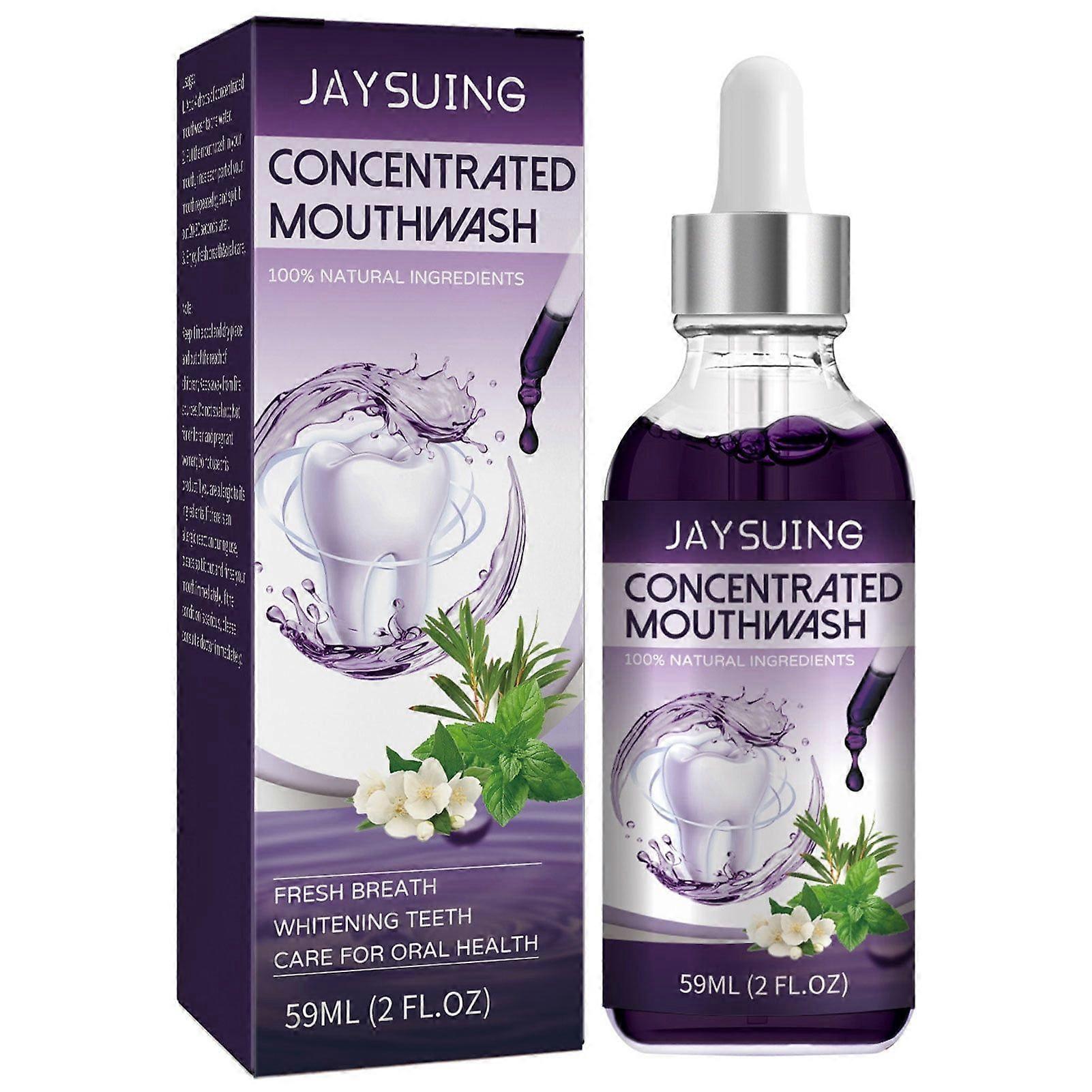 集中されたうがい薬の自然な植物の構成の口腔芳香剤の白くなる歯のうがい薬