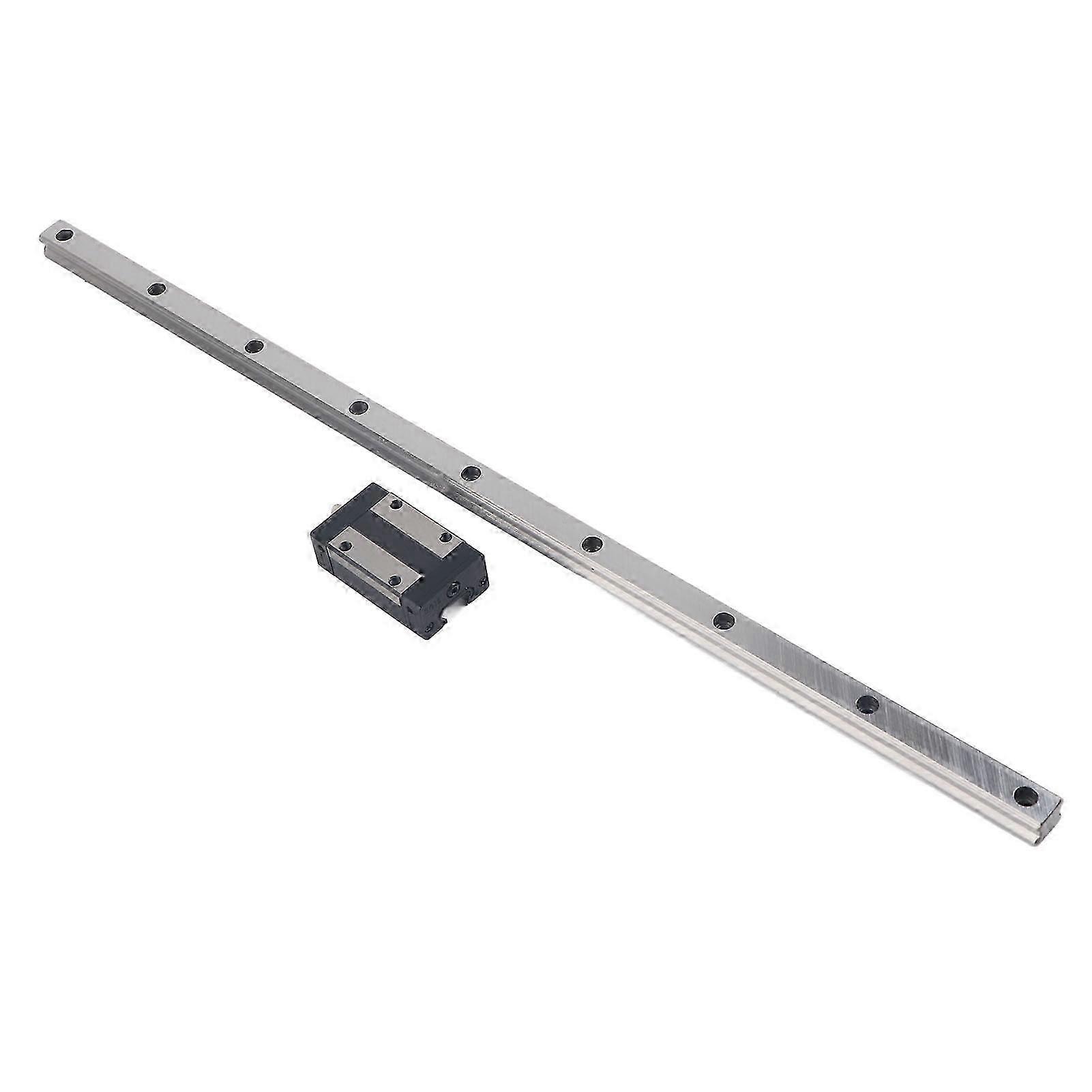 Linear Guide Rail Linear Bearing Slider Kit Ball Bearing Steel Block for 3D Printers and CNC Parts 500mm