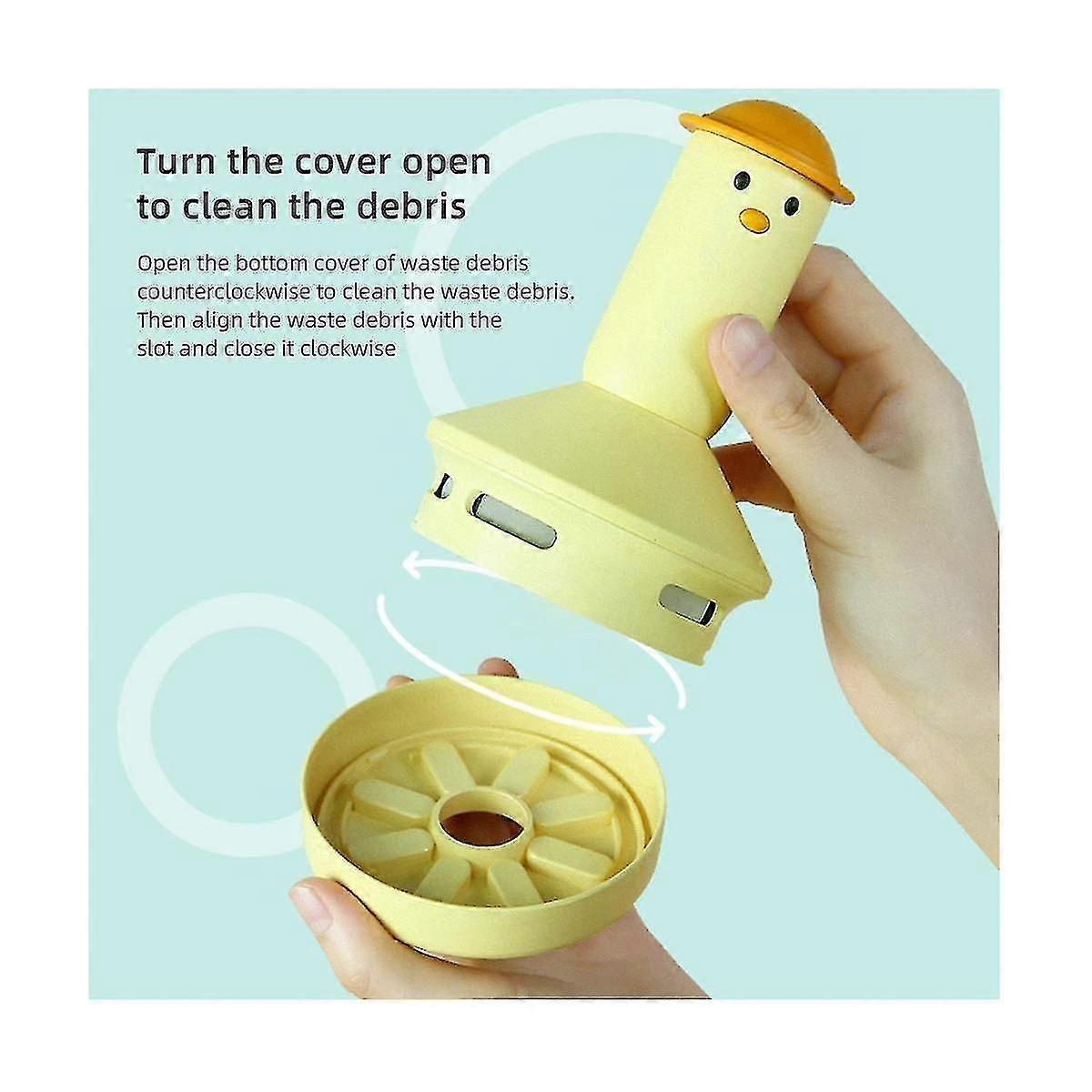 Mini Desktop Vacuum Cleaner Cute Portable Desktop Sweeper Multifunction Handheld Cordless Vacuum Cl
