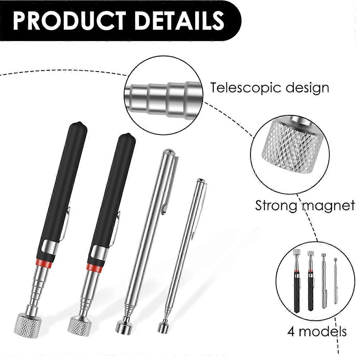 Telescoping Magnetic Pick Up Tool, Extendable Magnet Stick