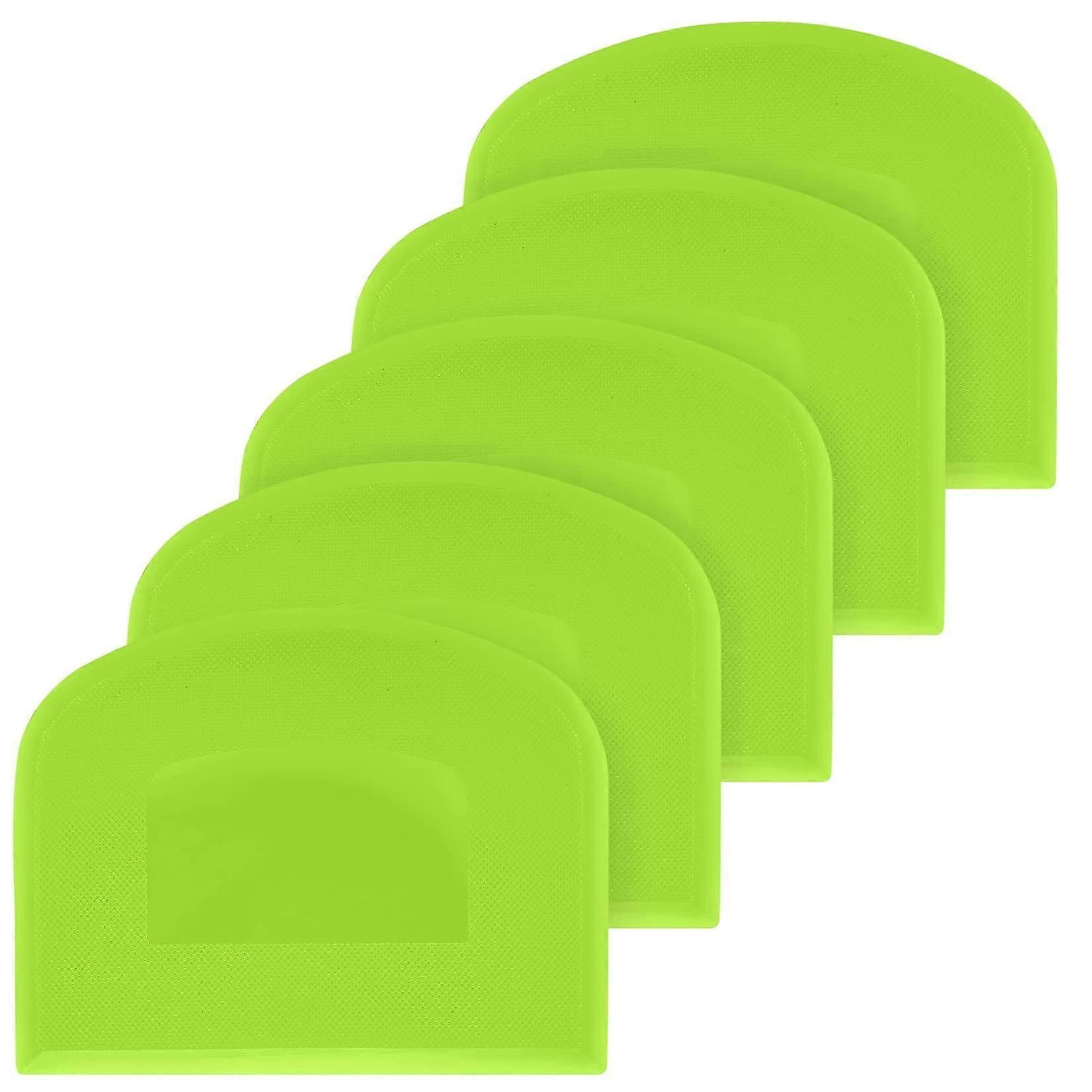 5 Pcs Dough Scraper, Bread Dough Cutter Scrapers, Silicone Pizza Food Bowl Scraper Cutter Spatulas