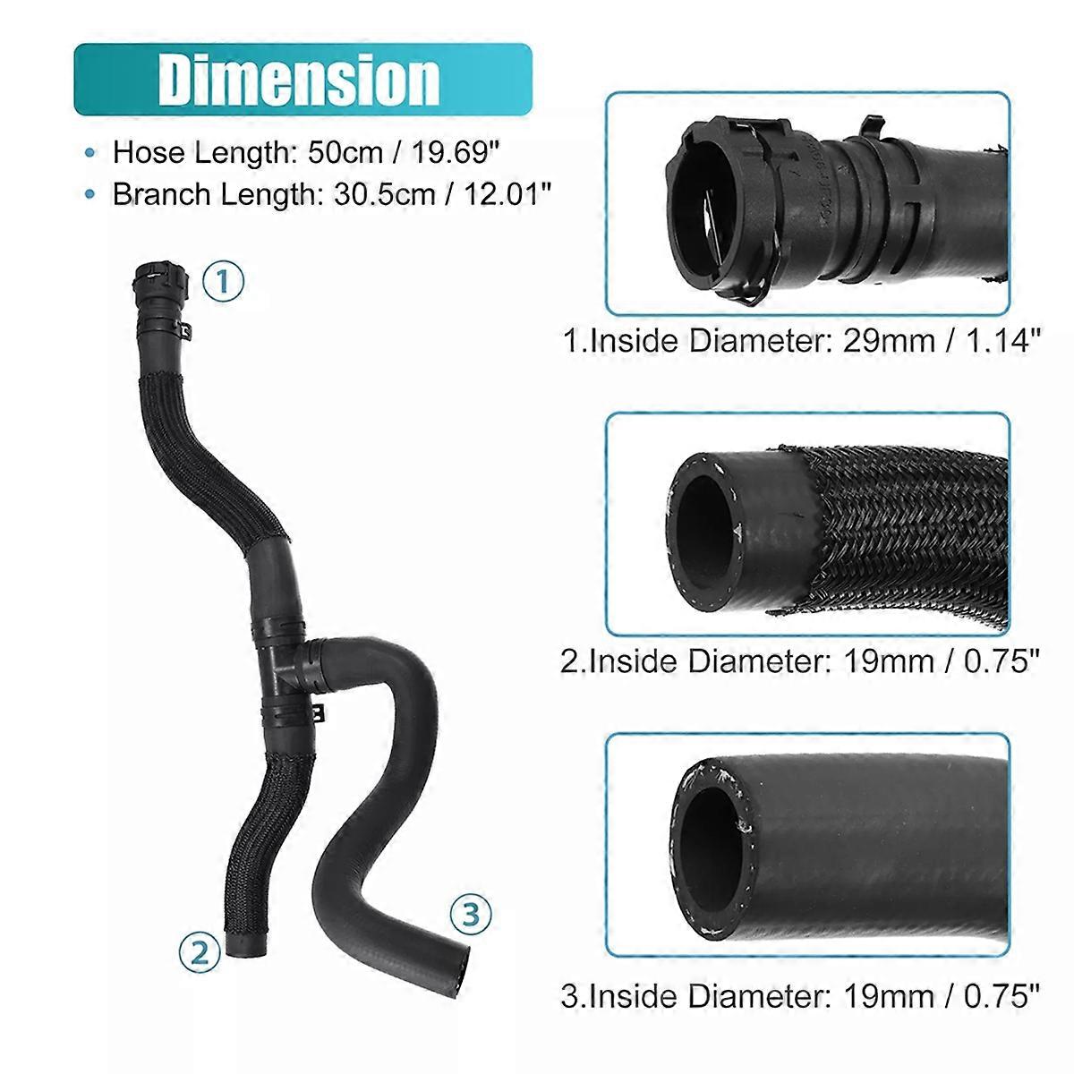 Car HVAC Outlet Heater Hose For 2011-2015