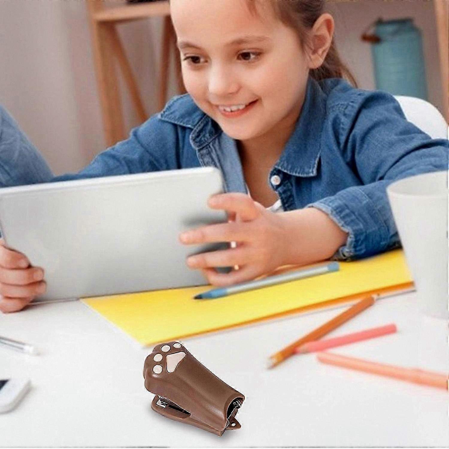 Cute Mini Cat Paw Stapler for Office, School, Home, or Travel Use - Portable Manual Design