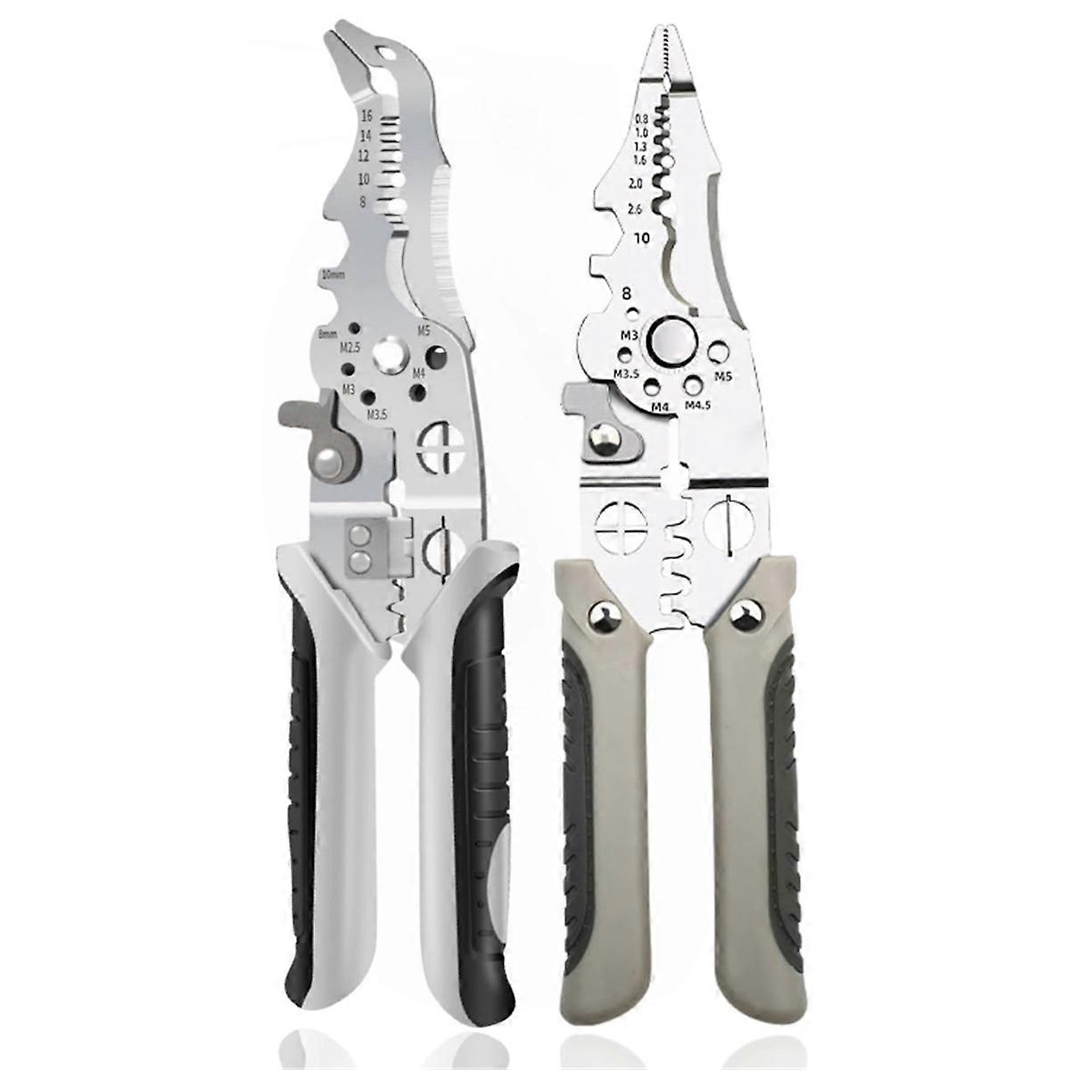 Professional Electrical Wire Stripper, Cutter & Crimper Pliers