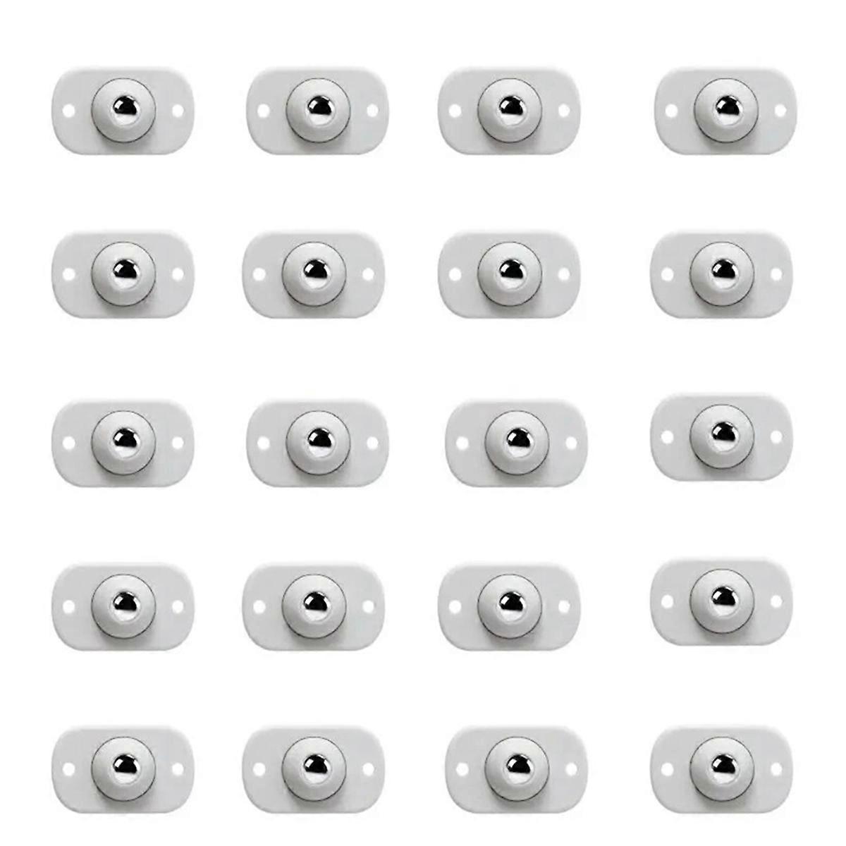 20Pcs Räder Für Möbel Edelstahl Roller Selbstklebende