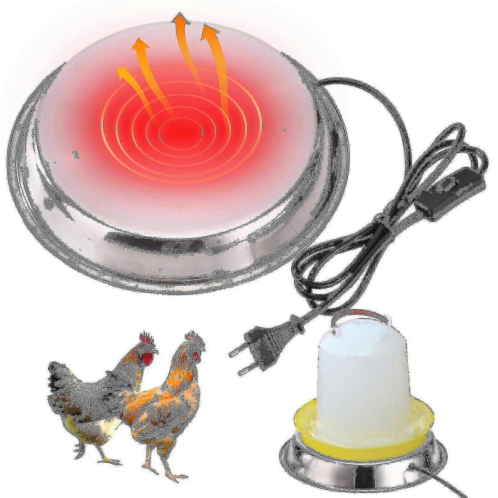 Poultry Chicken Water Heater Base For Winter.heated Waterer For Chickens.eu Plug. Us Plug-zzy