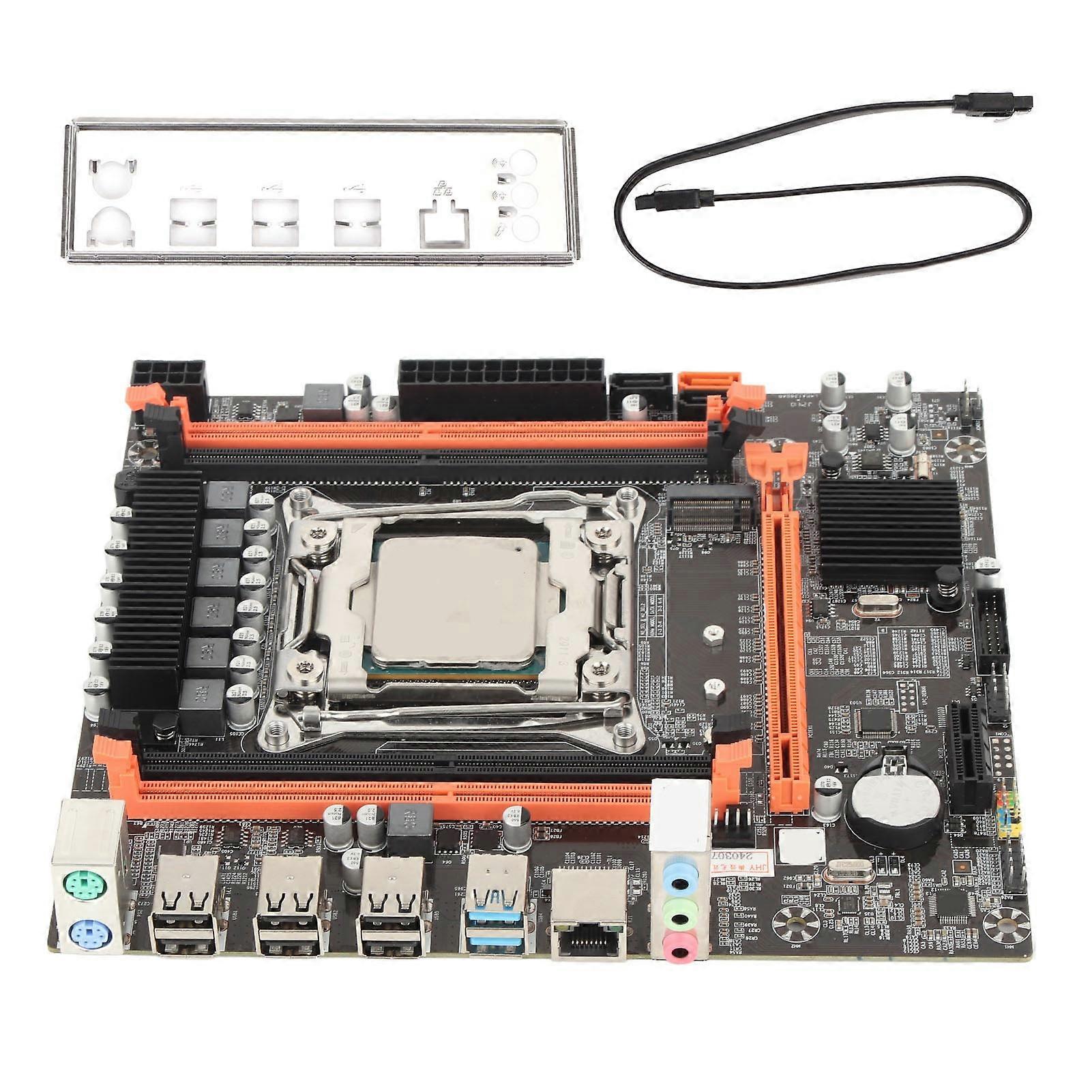 X99 P4 DDR4 Motherboard 6 Phase Power Supply Computer Mainboard with E5 2680V3 CPU for Desktop PC