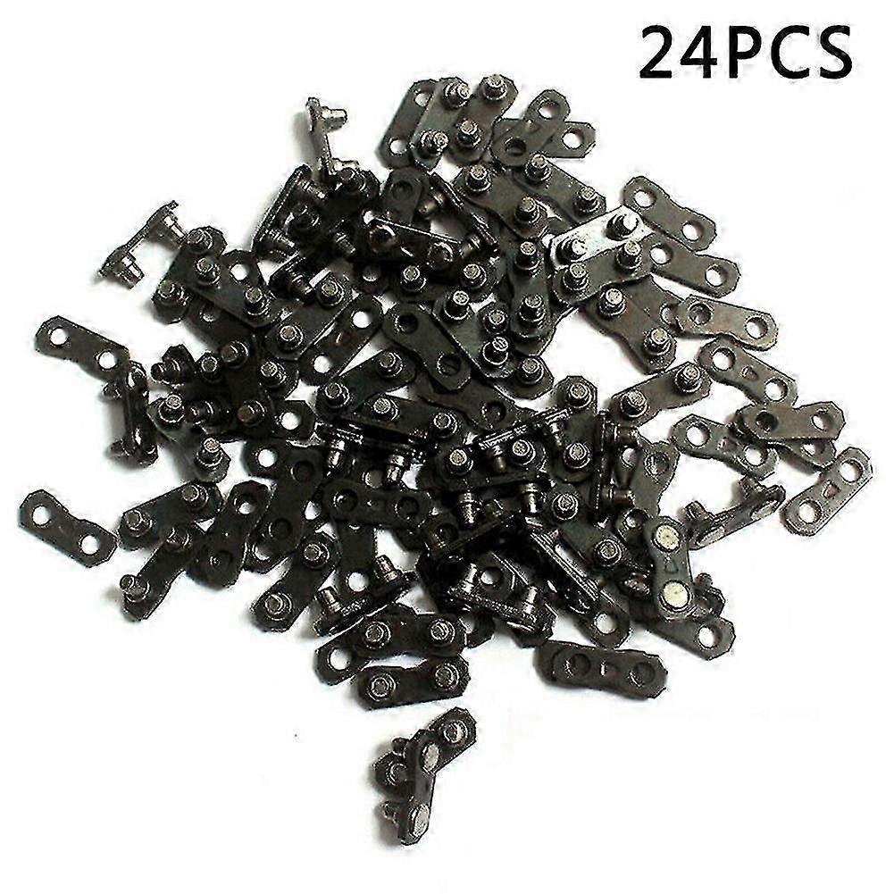 24 Sets 325 Preset Tool Metal Tie Straps Chainsaw Chain Master Link