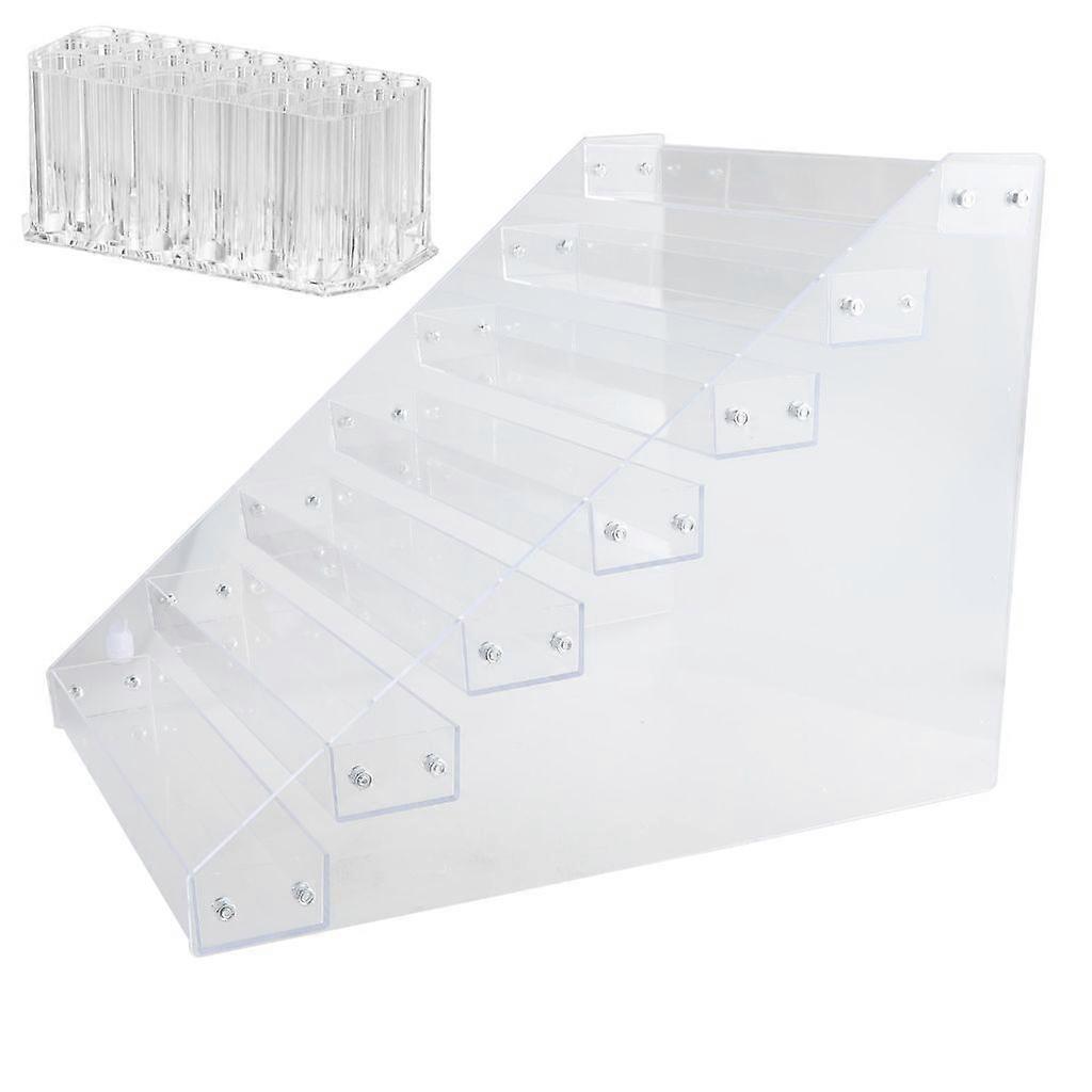 Art Paint Storage Display 7 Layer Rack Holds Various Bottles and Brushes