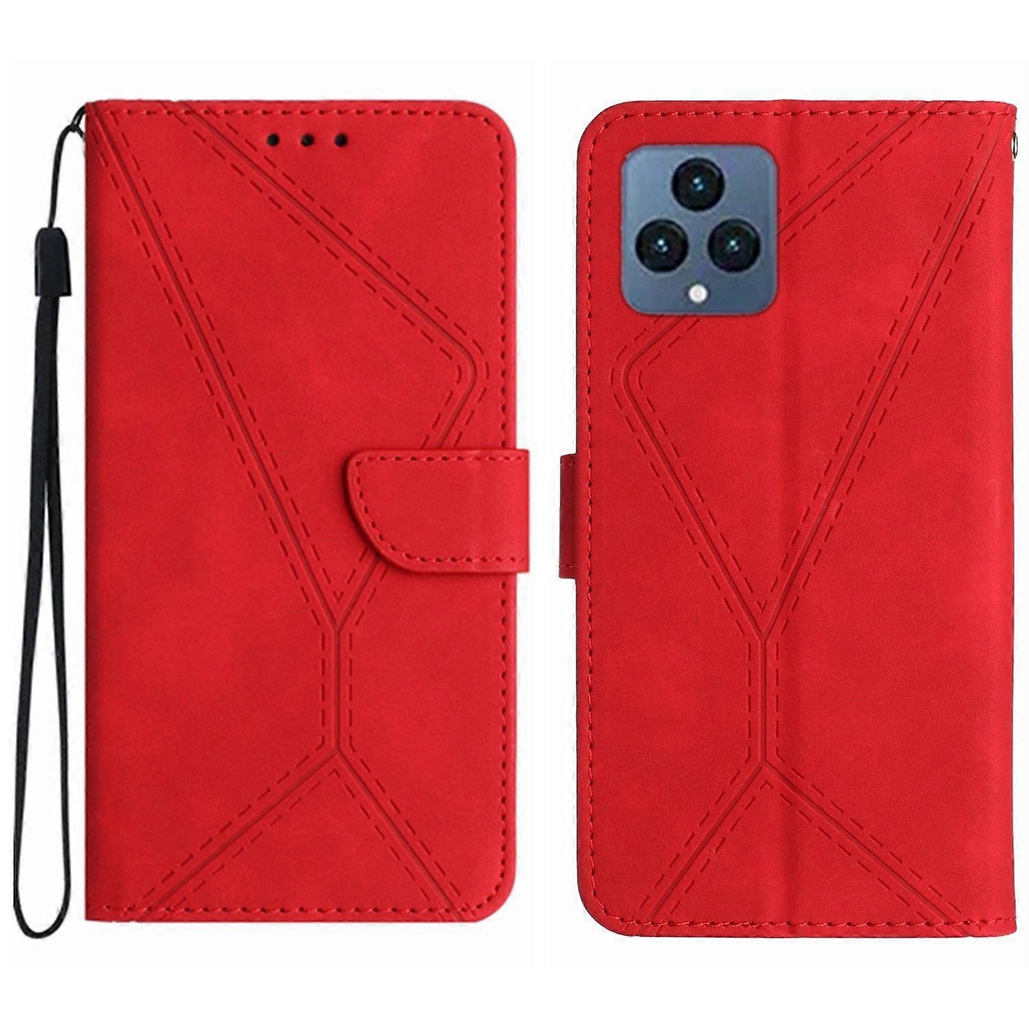 Stitching Embossed Leather Phone Case
