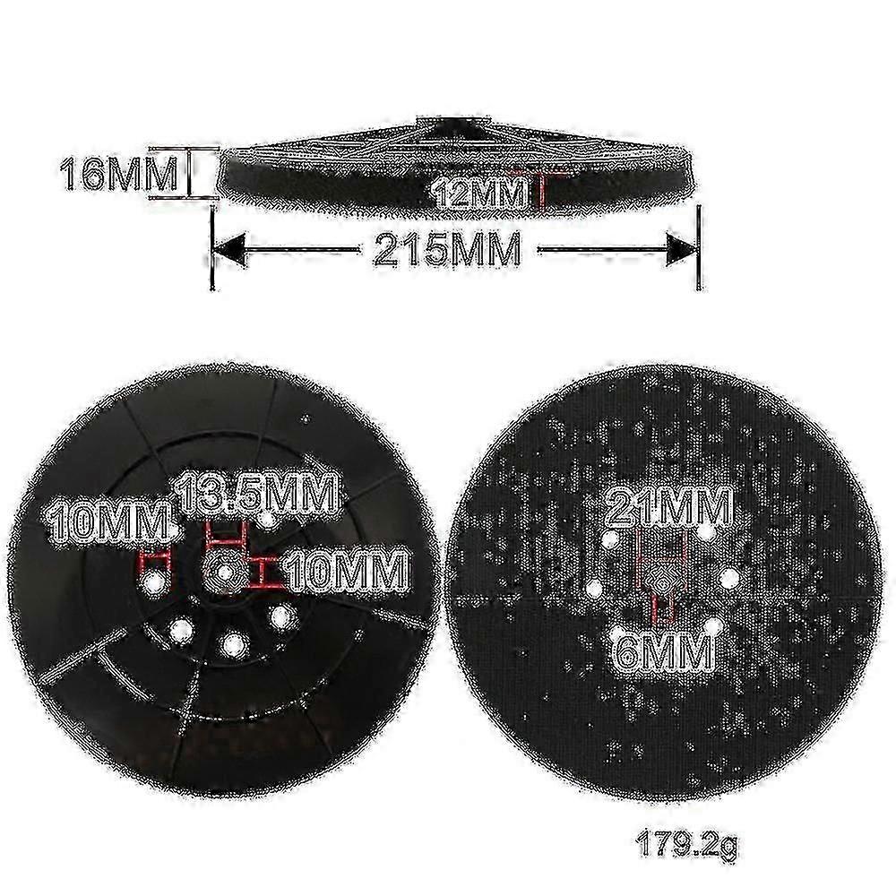 Schuurplateau 215mm voor Einhell TC-DW 215 Droogschuurmachine