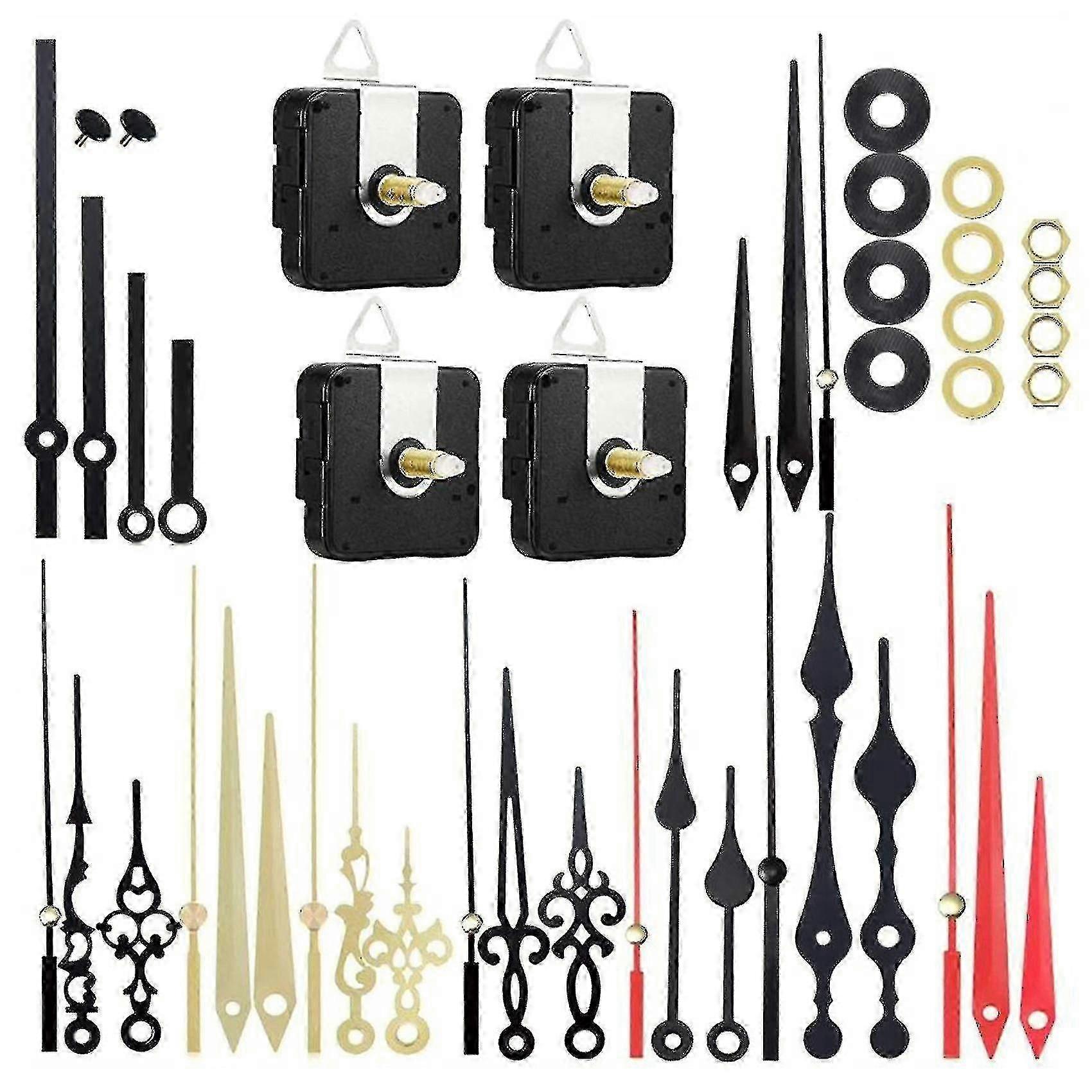 4pcs Silent Quartz Clock Movement Mechanism Diy Wall Clock Motor Kit